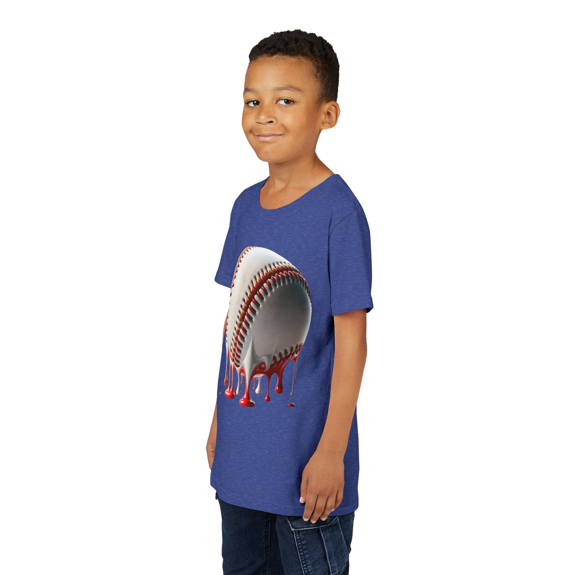 Youth Baseball Inspired Dripping Tee