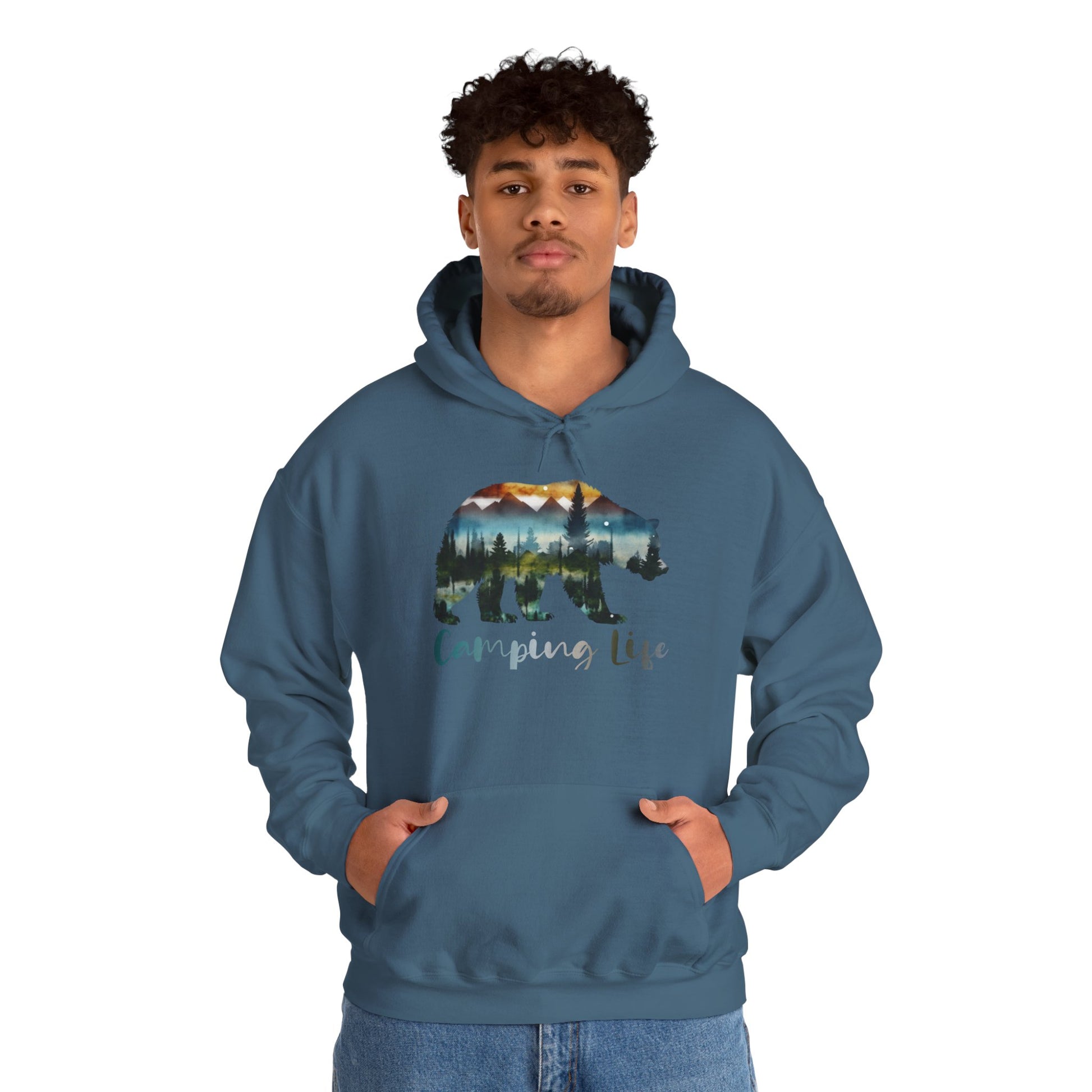 Camping Life Bear Hoodie