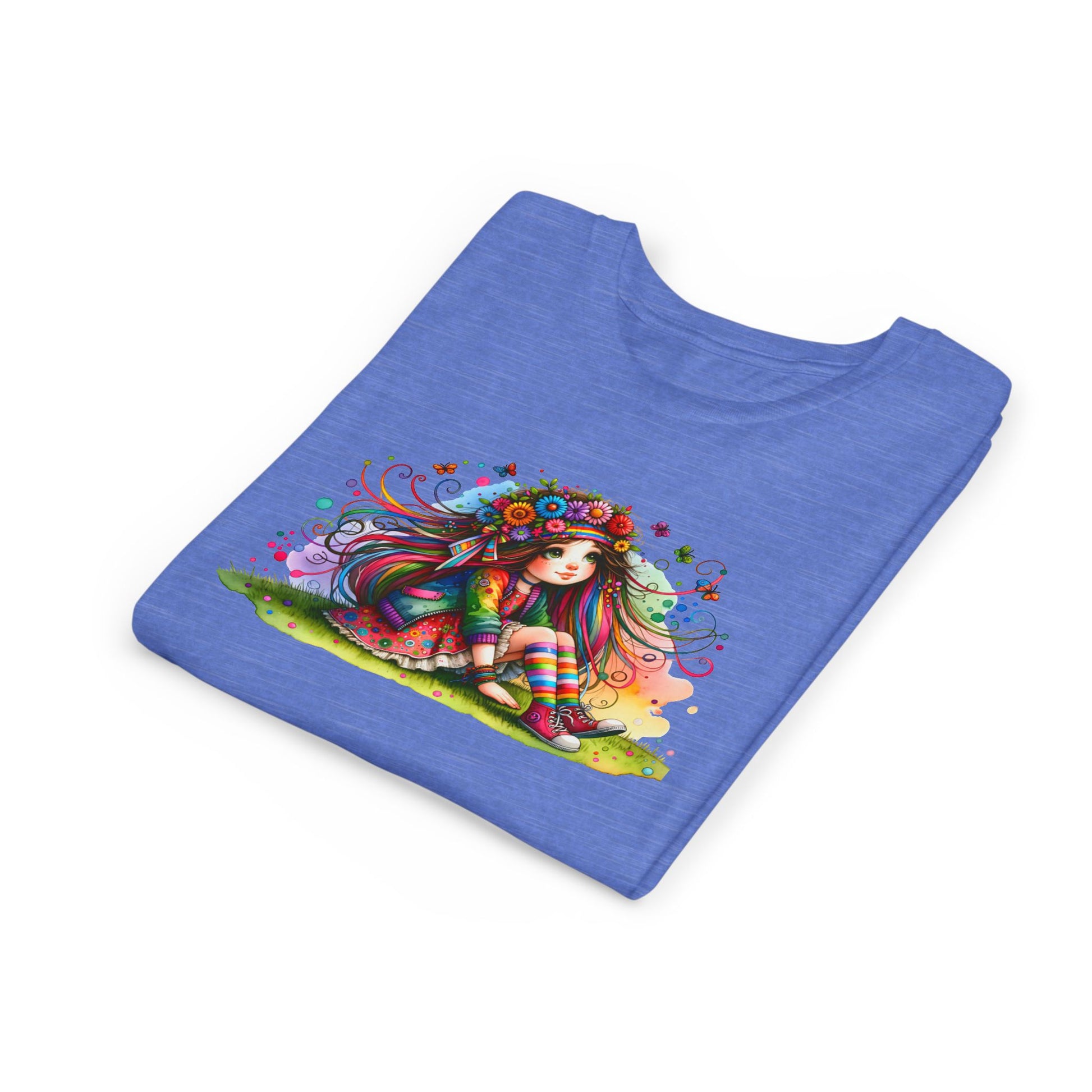 Whimsical Floral Girl Youth Tee