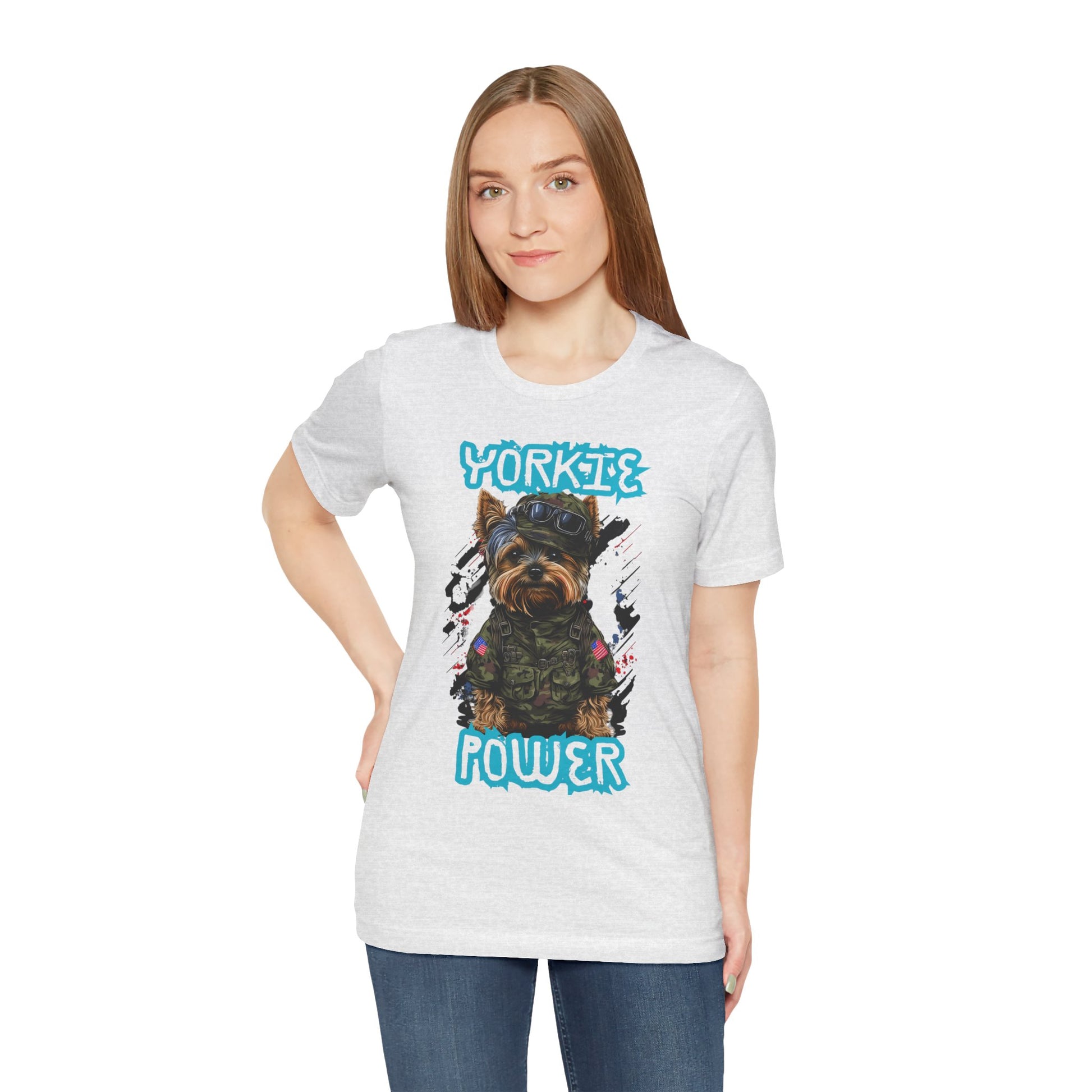 Yorkie Power Unisex Tee
