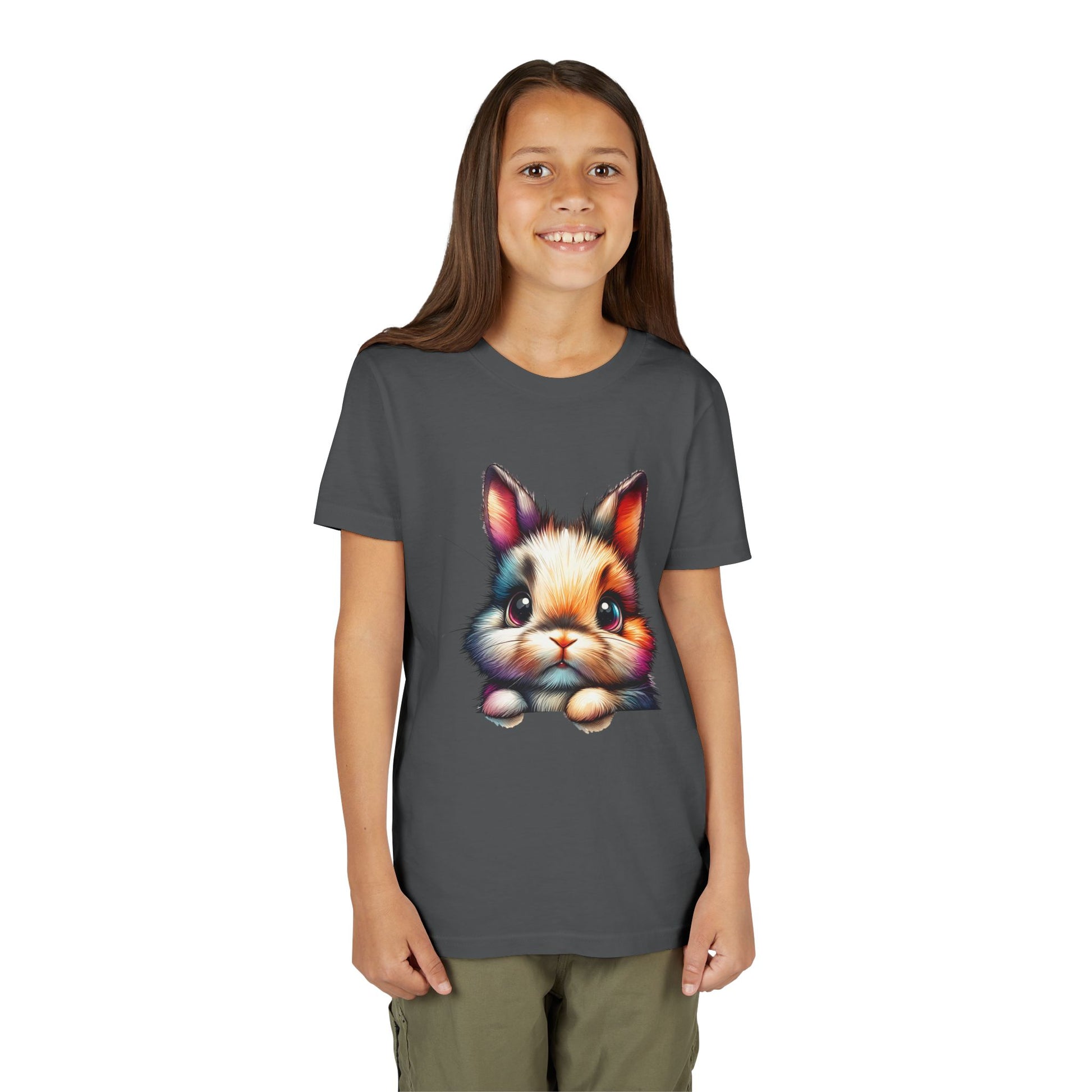 Colorful Bunny Youth Short Sleeve Tee