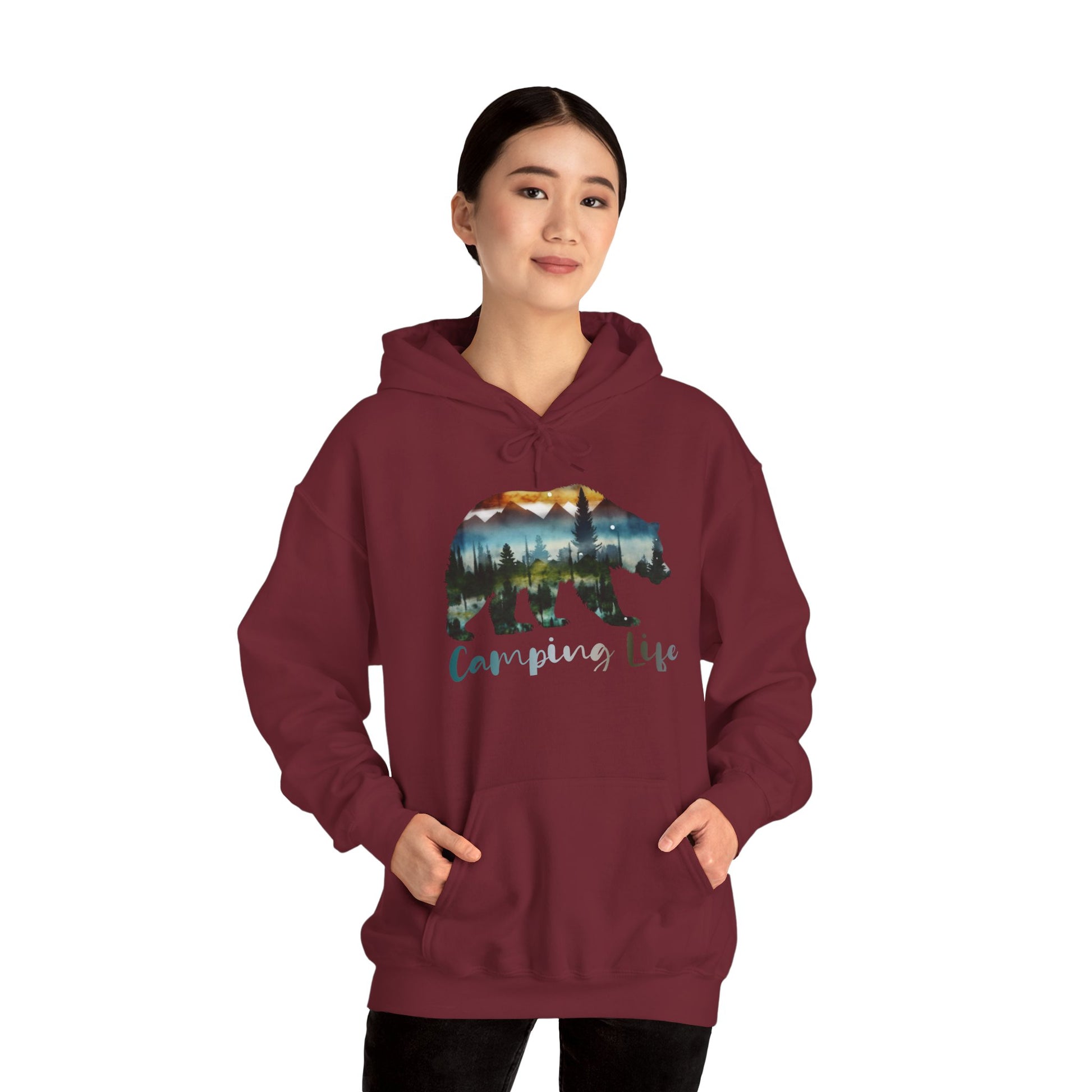 Camping Life Bear Hoodie