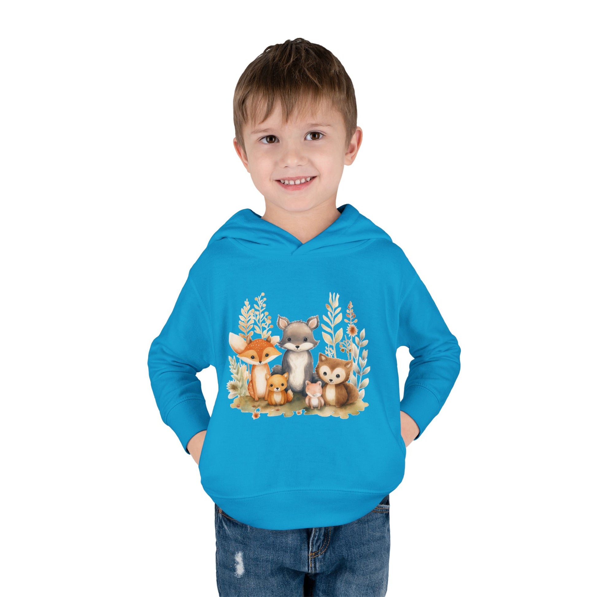 Whimsical Animal Toddler Hoodie