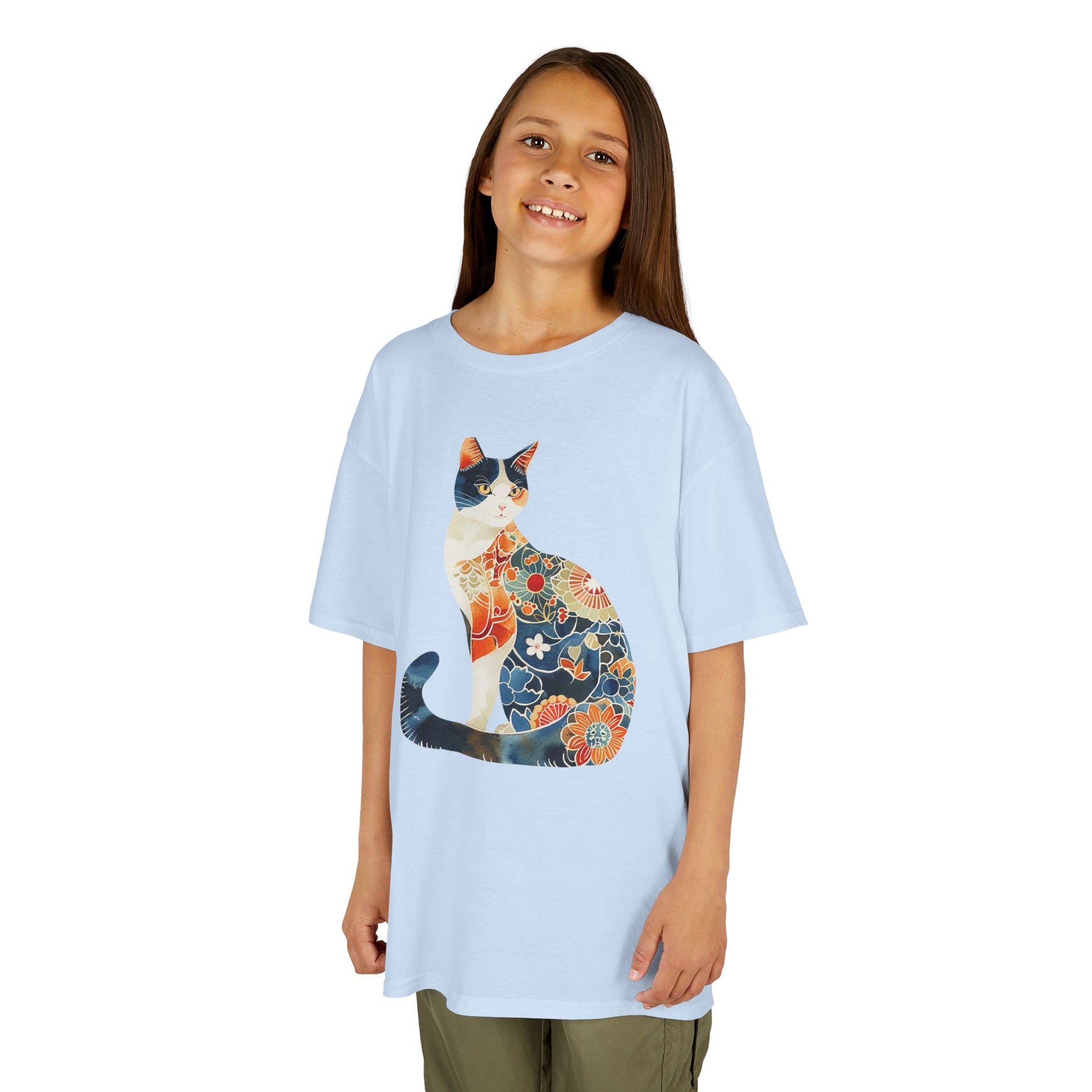 Colorful Cat Kids Cotton Tee