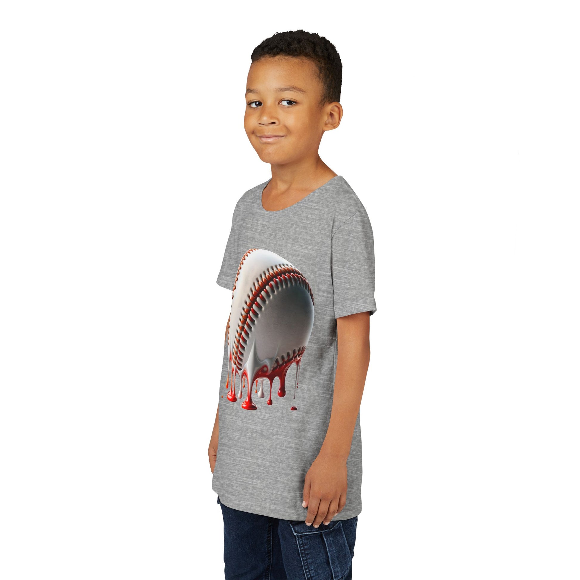 Youth Baseball Inspired Dripping Tee