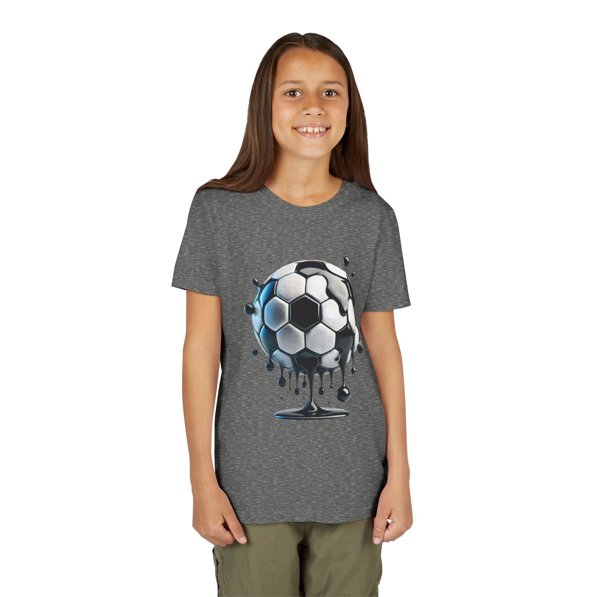 Dripping Soccer Ball Youth Tee