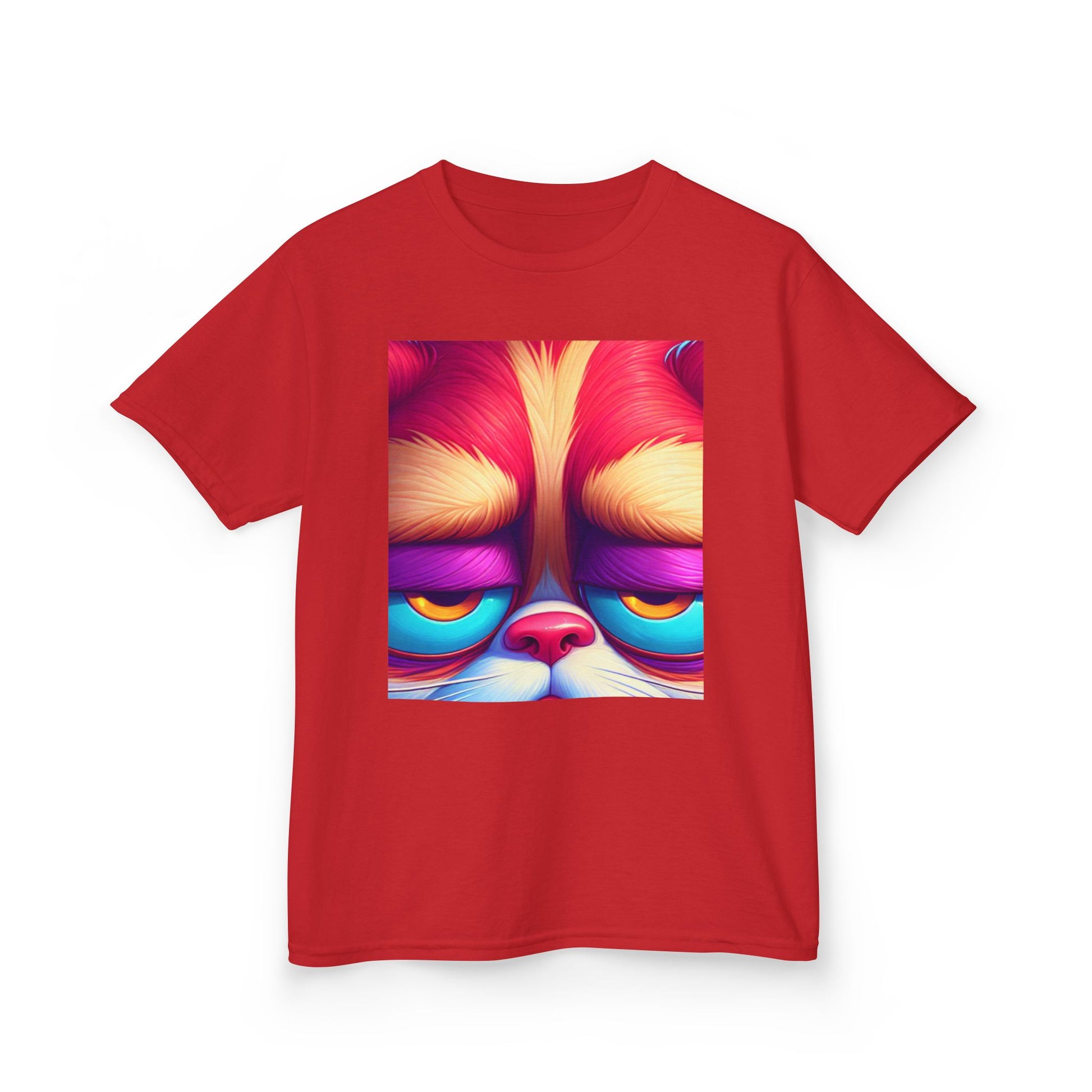Colorful Grumpy Cat Kids Tee