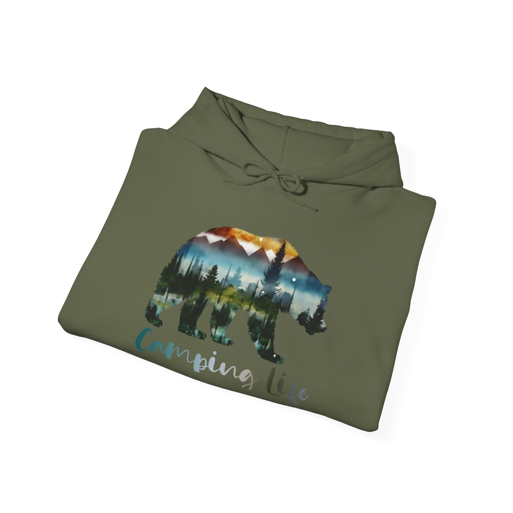 Camping Life Bear Hoodie