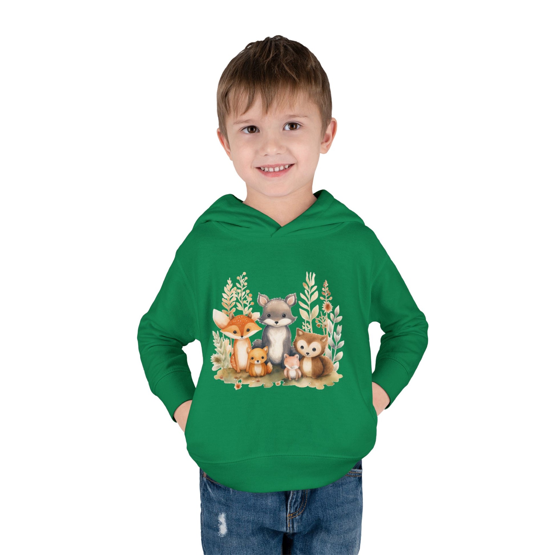 Whimsical Animal Toddler Hoodie