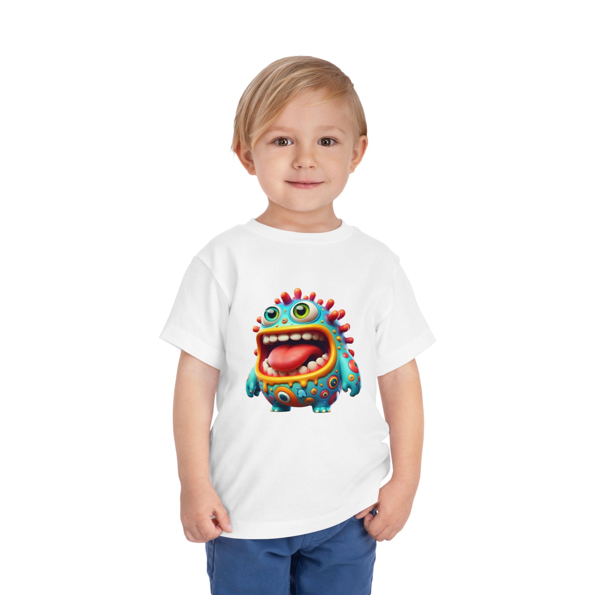 Colorful Toddler Tee with Fun Monster Design