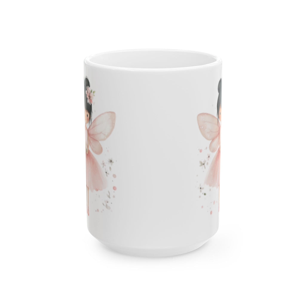Whimsical Fairy Ceramic Mug - 11oz & 15oz - Perfect for Gifts and Cozy Mornings