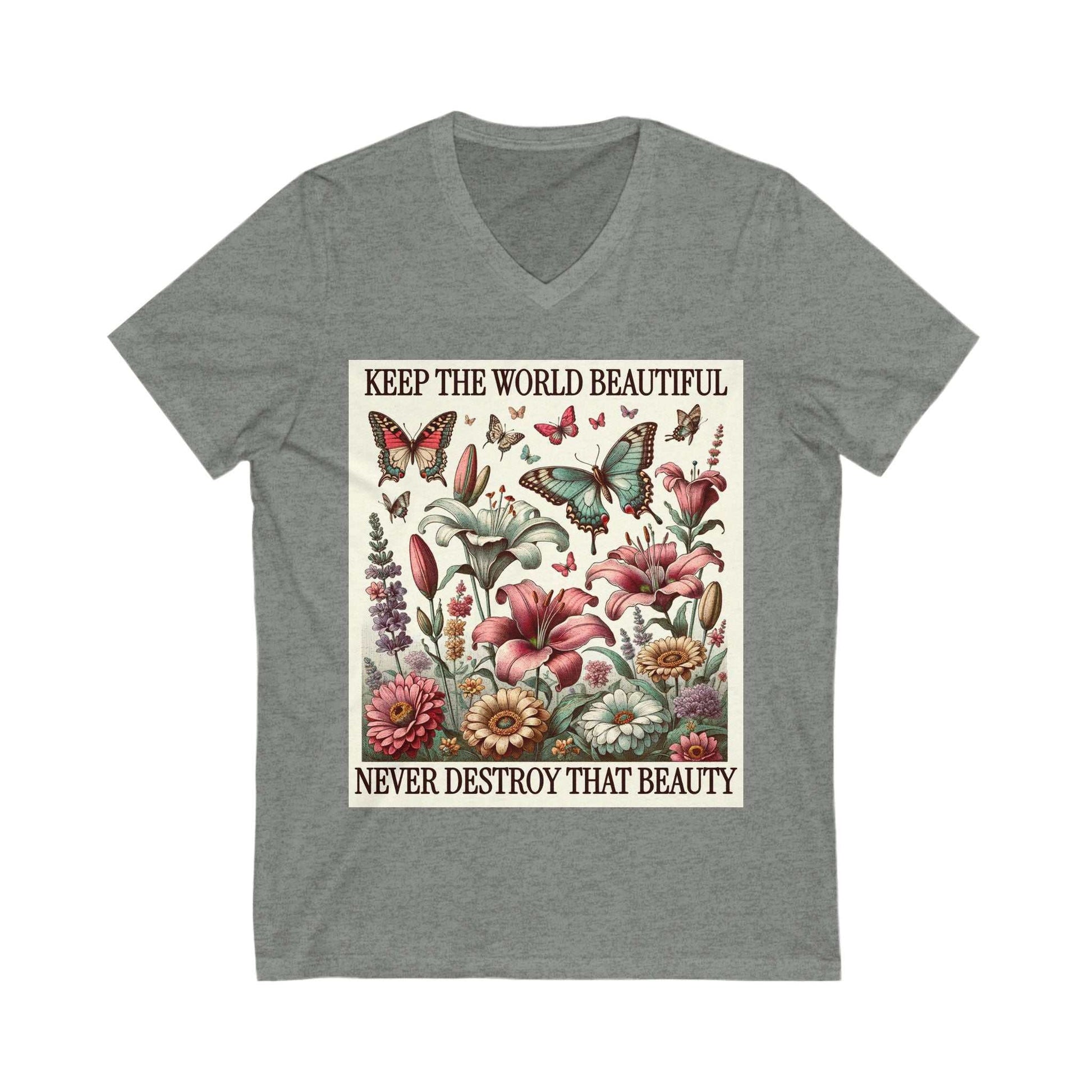 Floral V-Neck