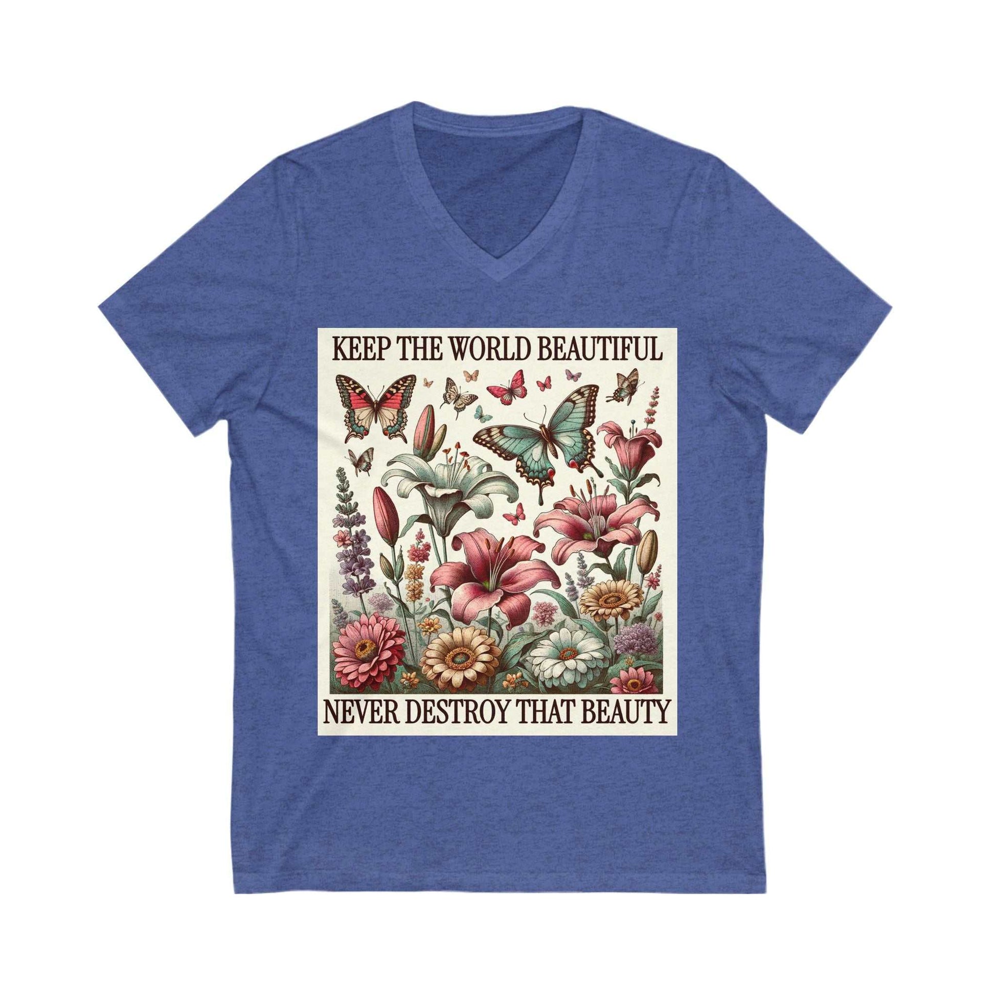 Floral V-Neck