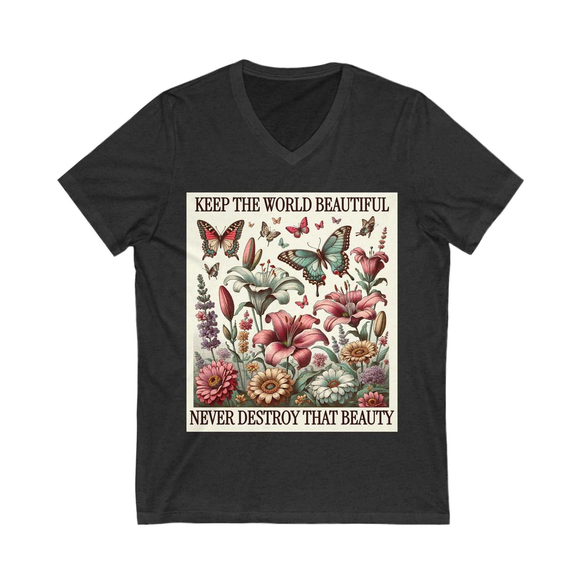 Floral V-Neck