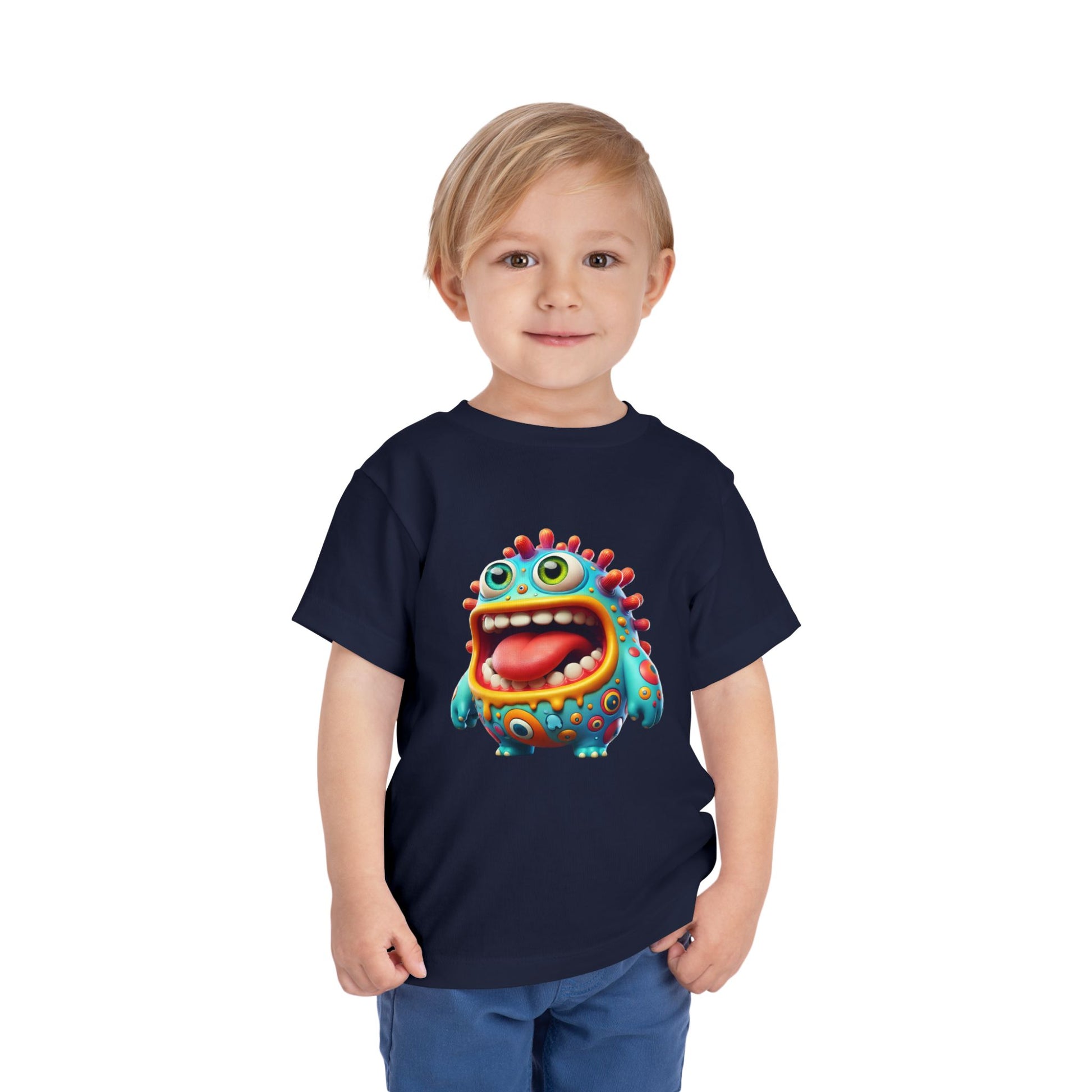 Colorful Toddler Tee with Fun Monster Design