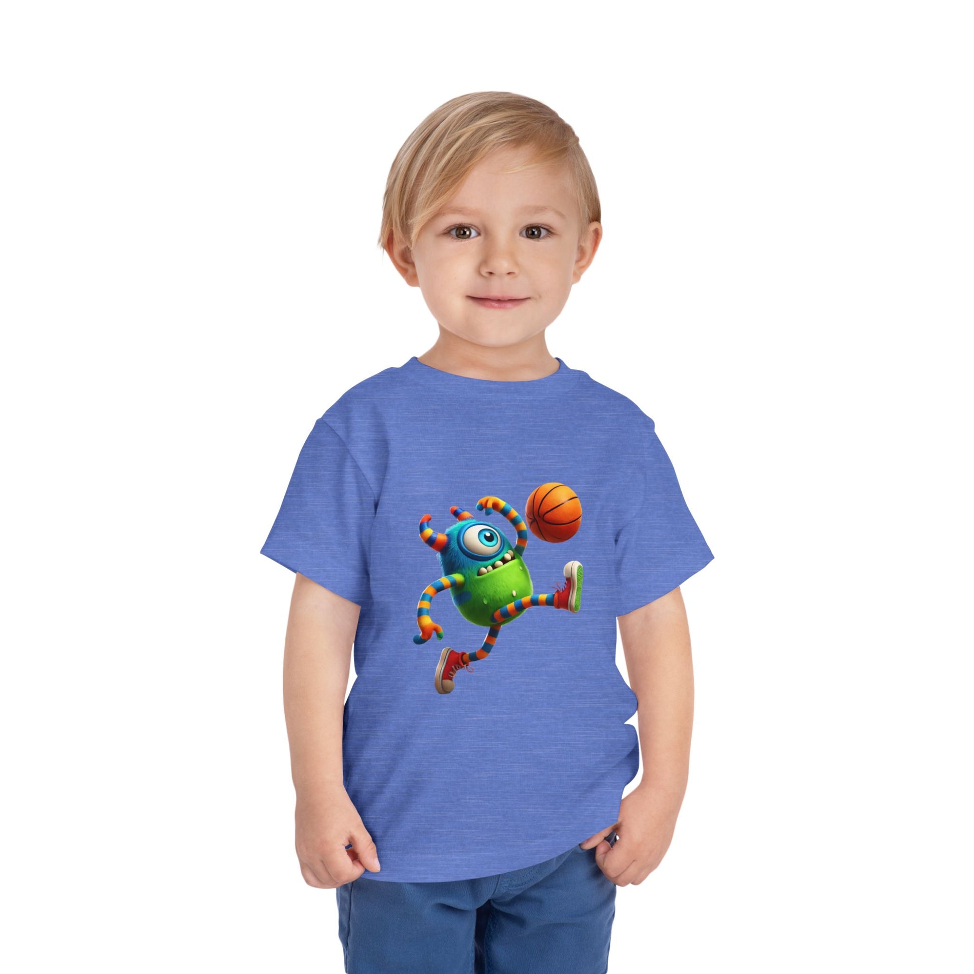 Playful Monster Toddler Tee, Fun Kids Shirt