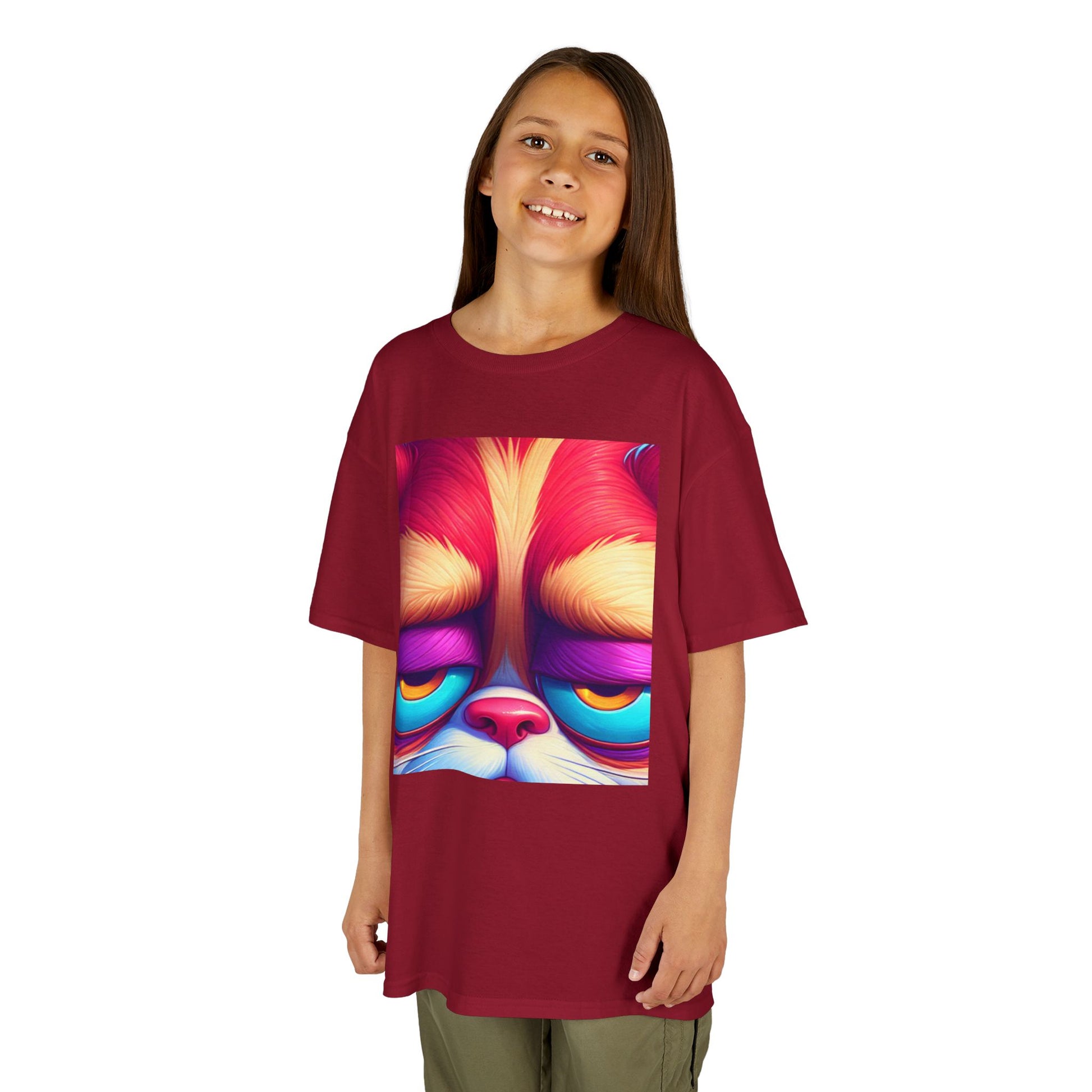 Colorful Grumpy Cat Kids Tee