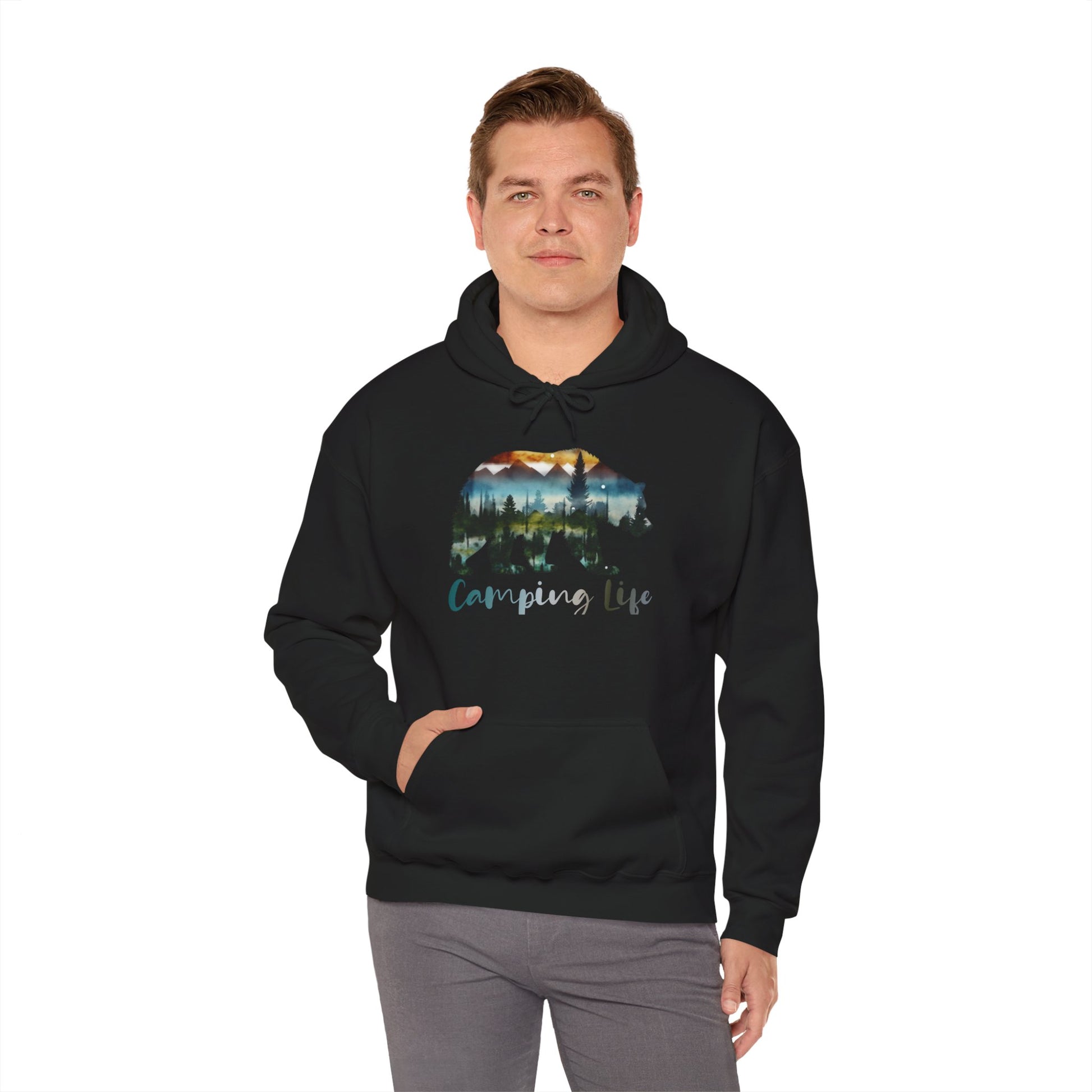 Camping Life Bear Hoodie