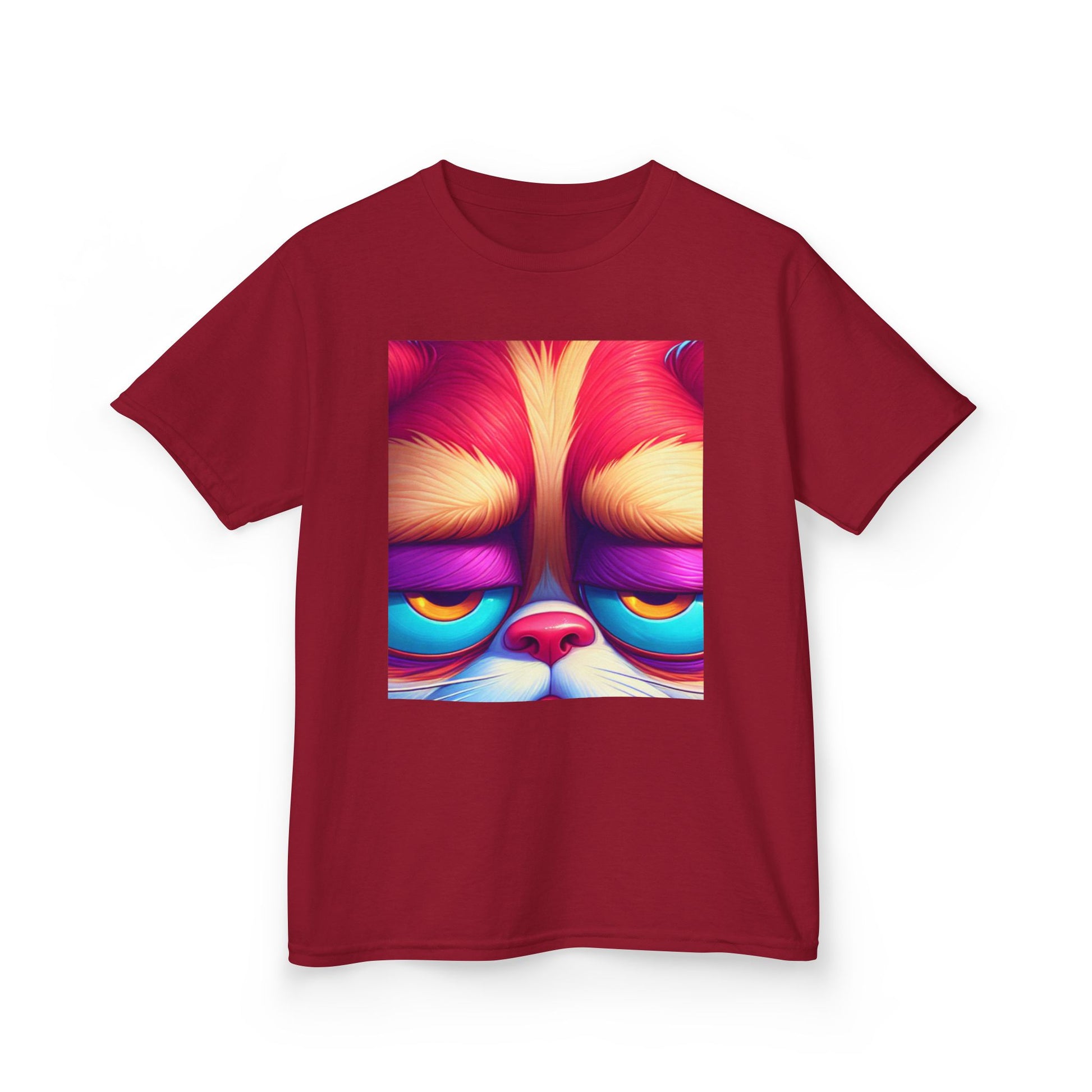 Colorful Grumpy Cat Kids Tee
