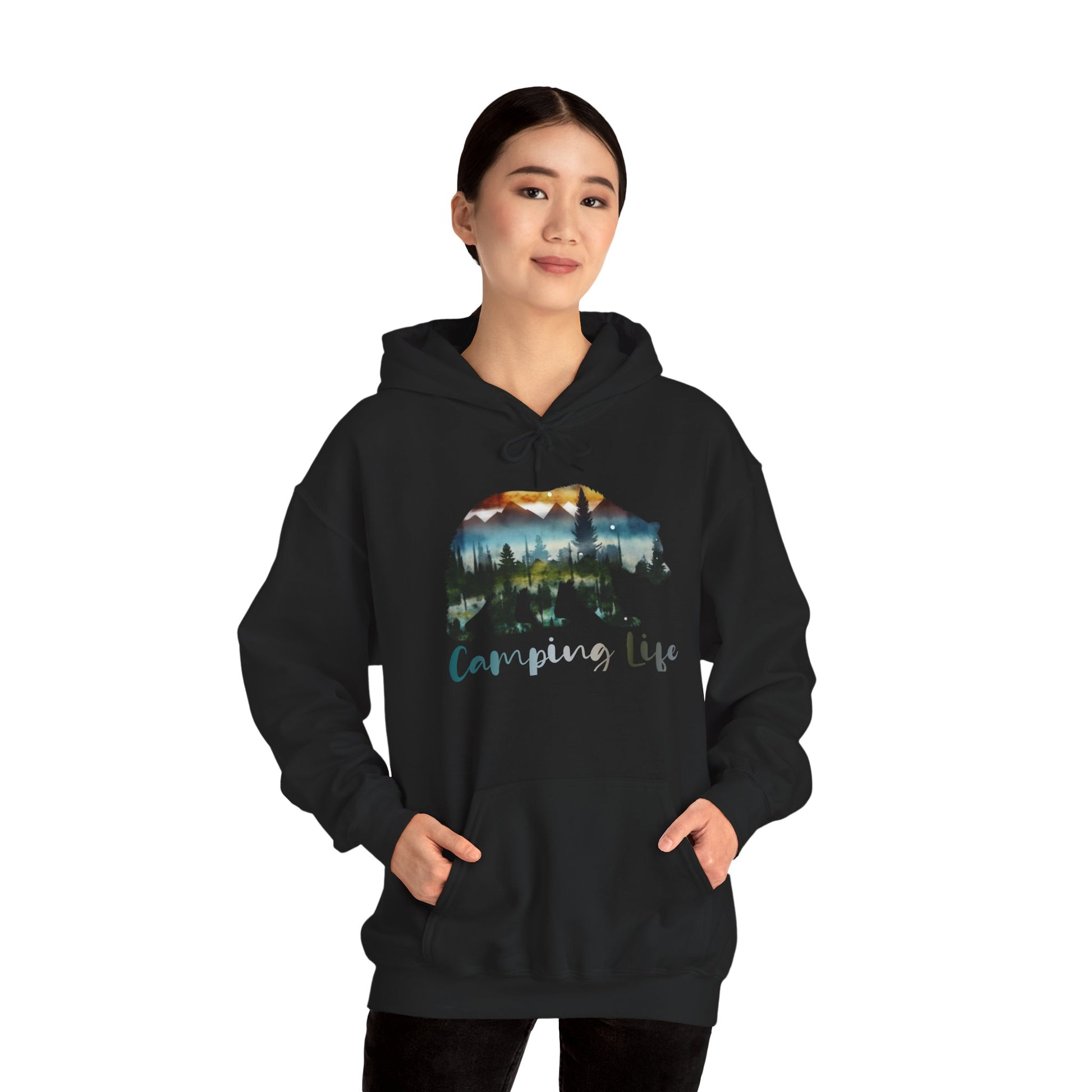 Camping Life Bear Hoodie