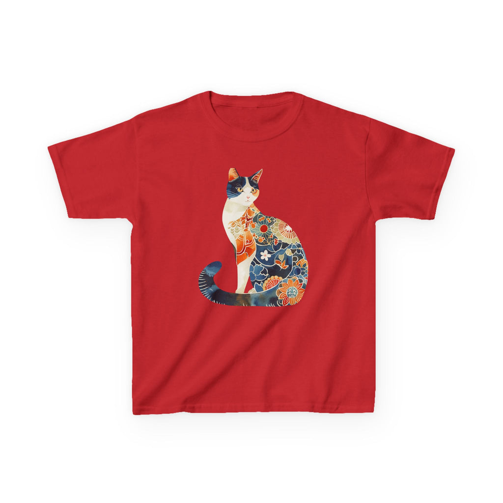 Colorful Cat Kids Cotton Tee