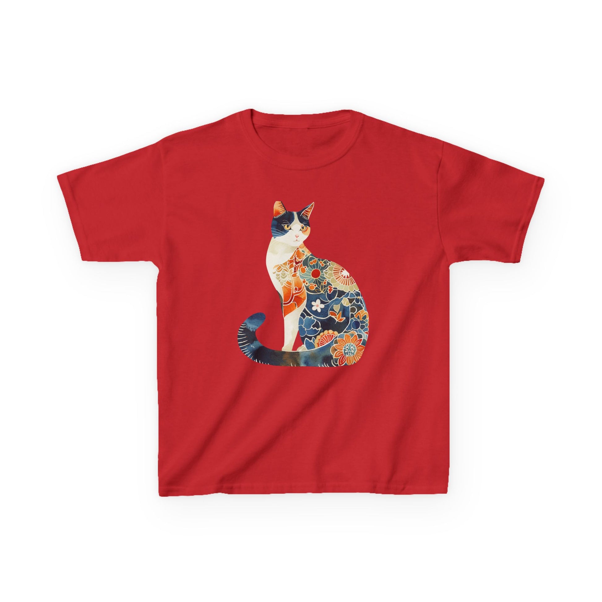 Colorful Cat Kids Cotton Tee