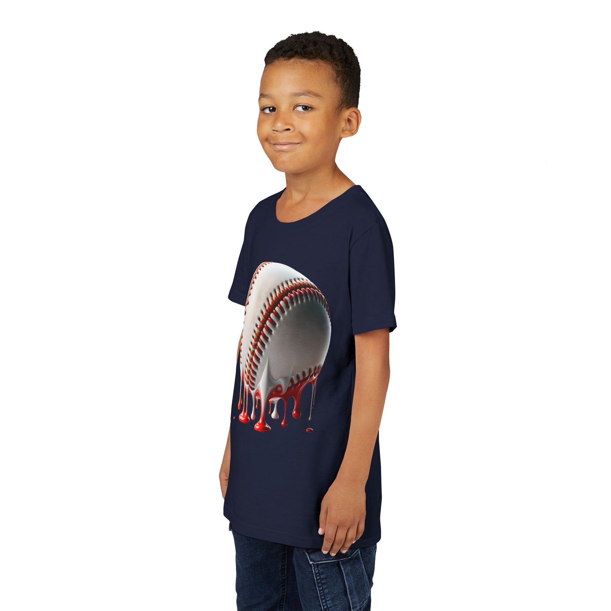 Youth Baseball Inspired Dripping Tee