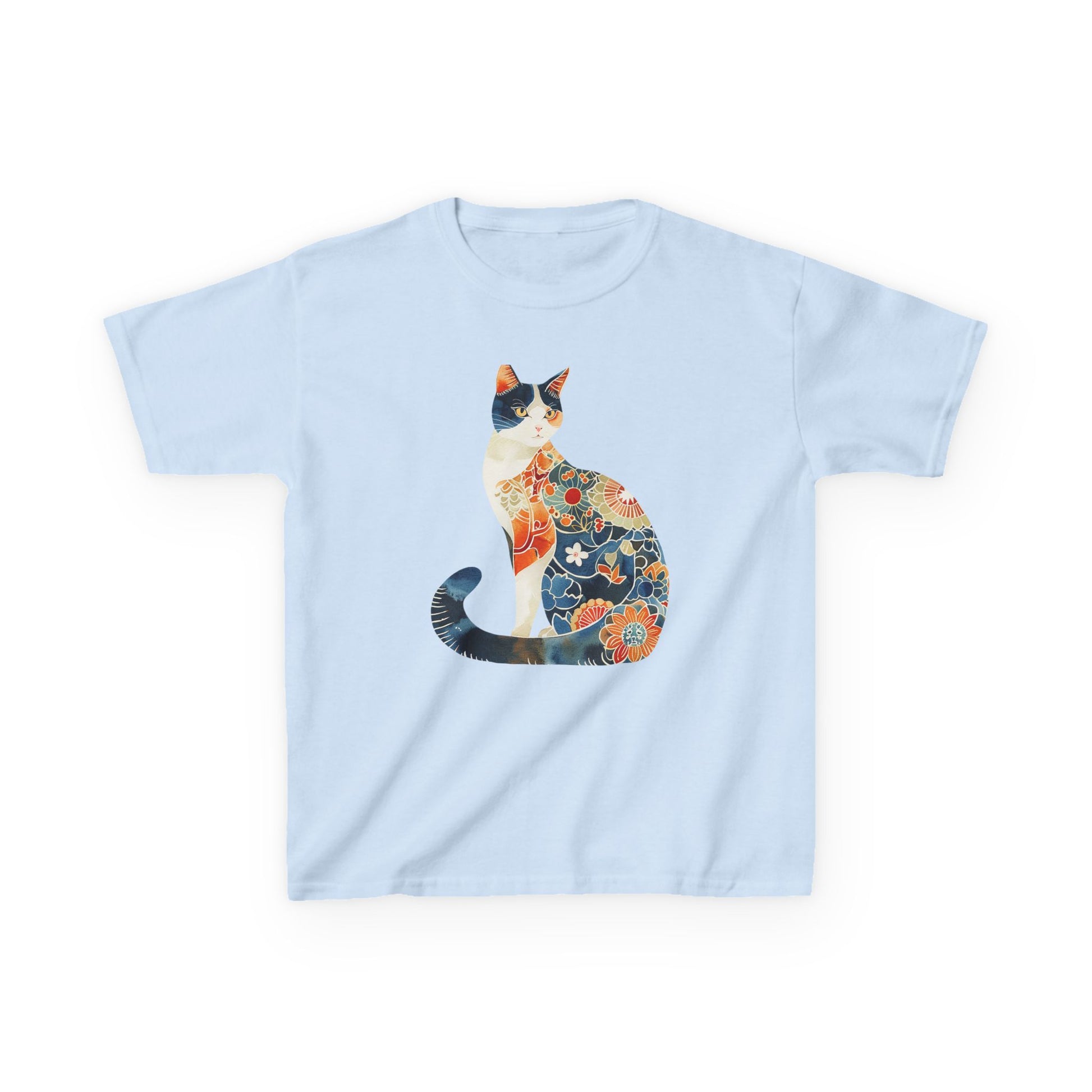 Colorful Cat Kids Cotton Tee