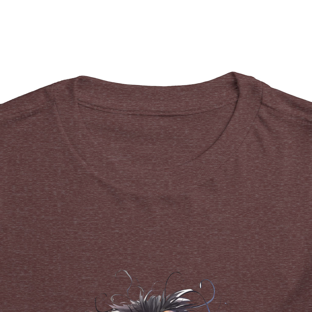 Whimsical Toddler Short Sleeve Tee with Adorable Cartoon Bird