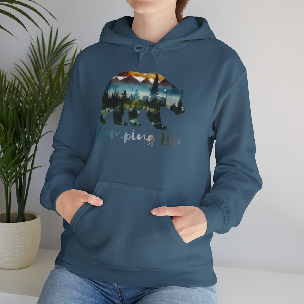 Camping Life Bear Hoodie