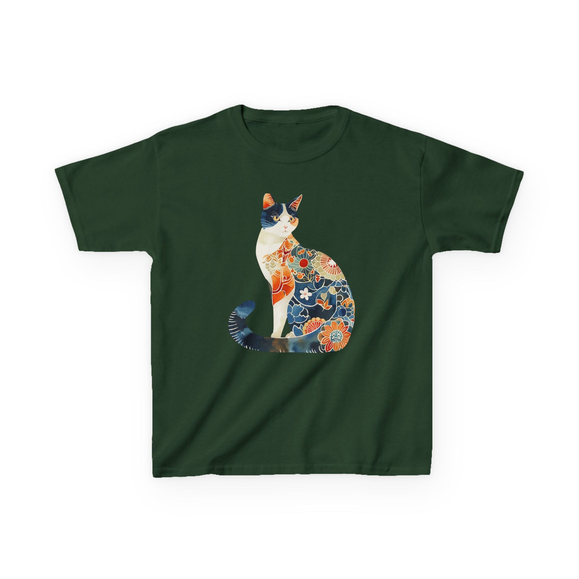 Colorful Cat Kids Cotton Tee