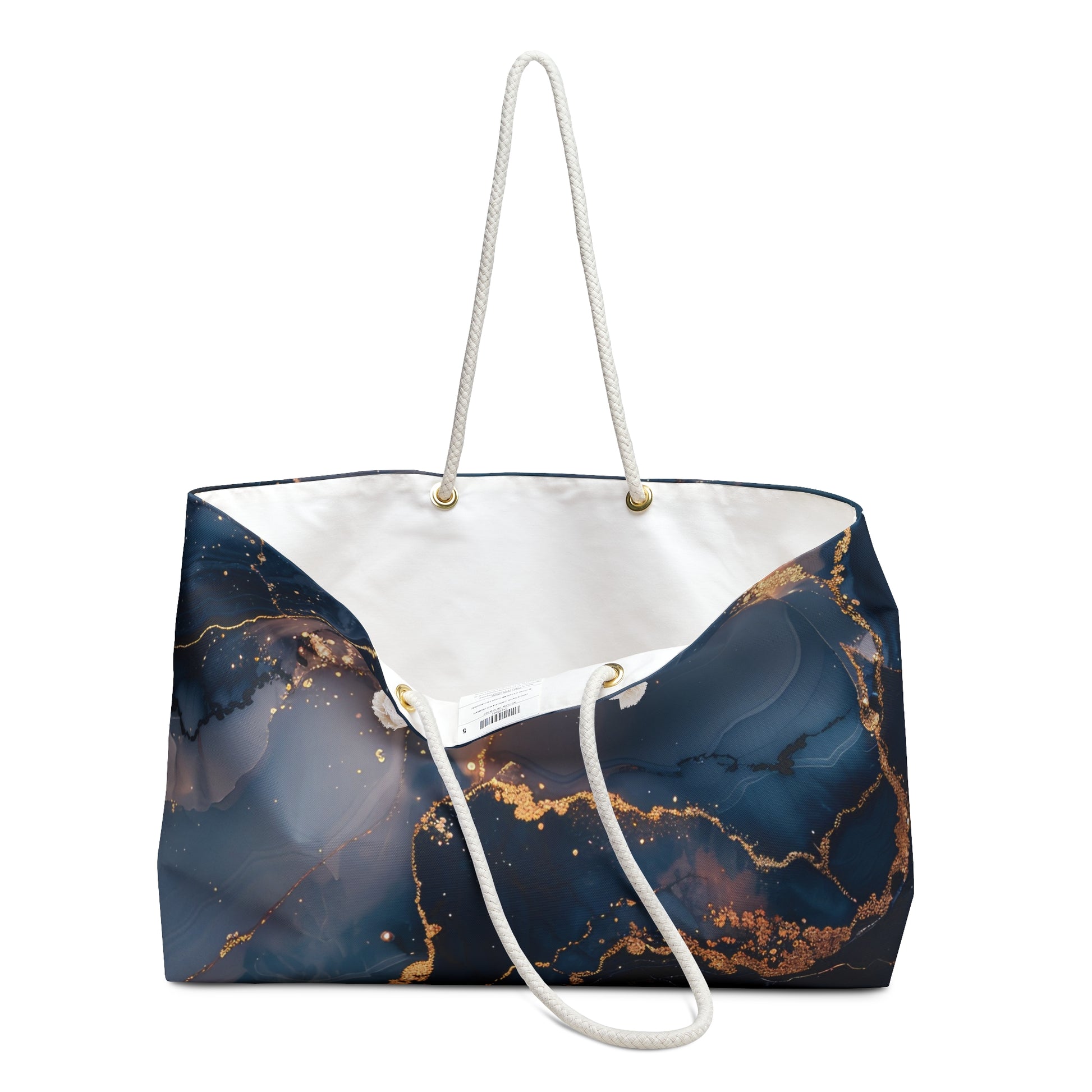 Marble Print Weekender Bag