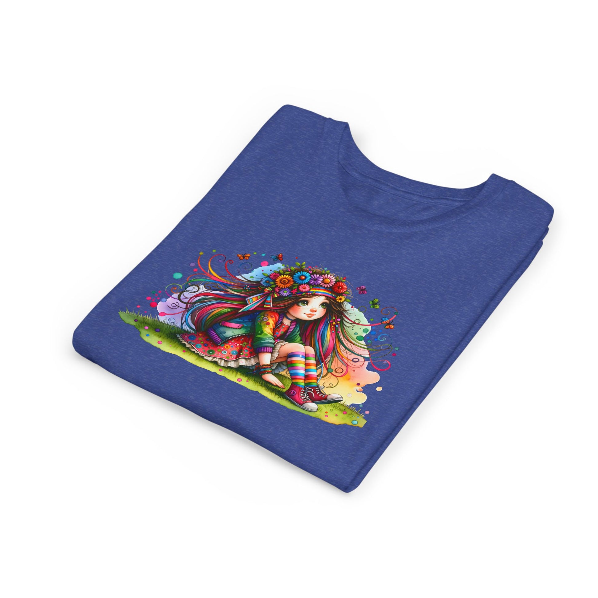 Whimsical Floral Girl Youth Tee