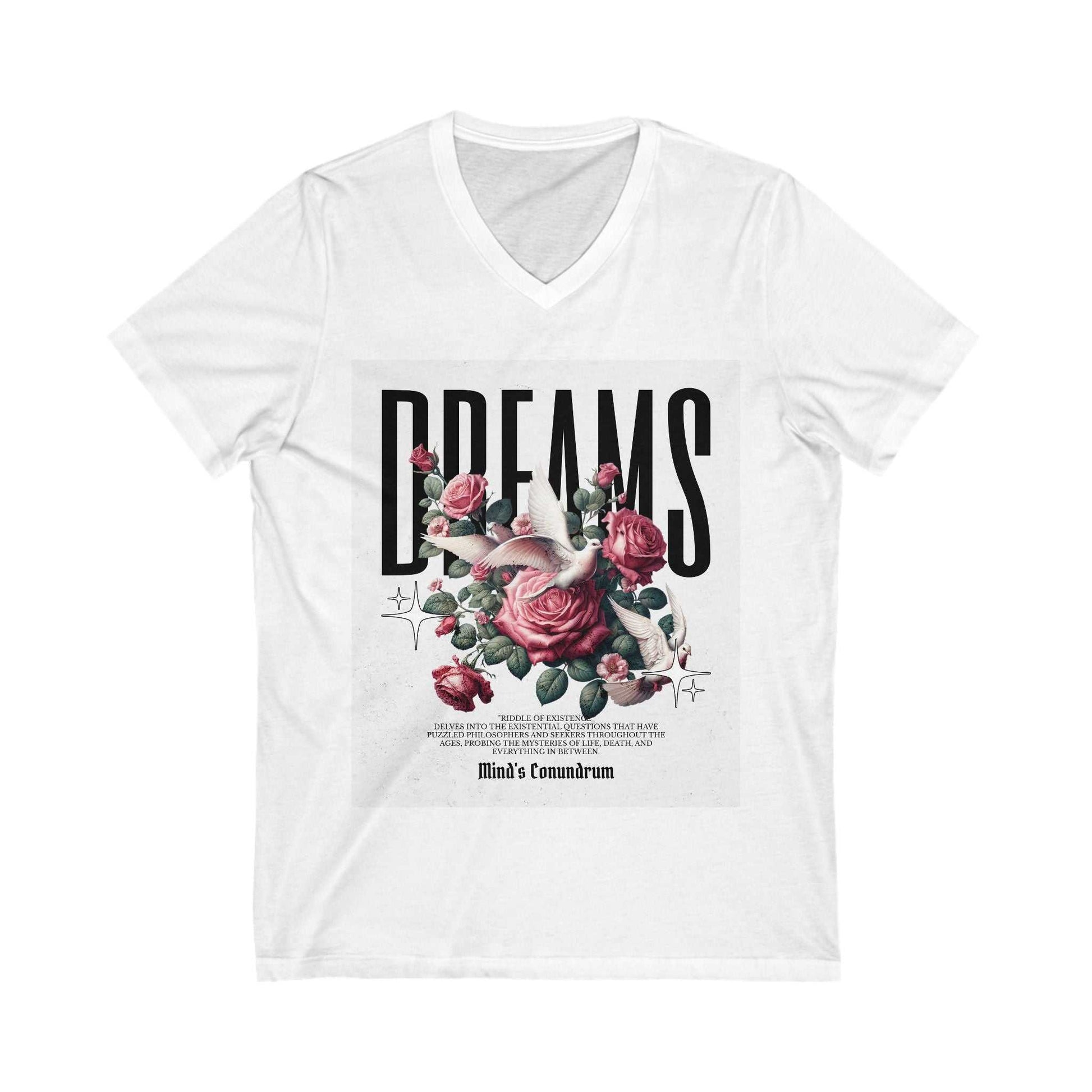Dreams Floral V-Neck Tee for Women