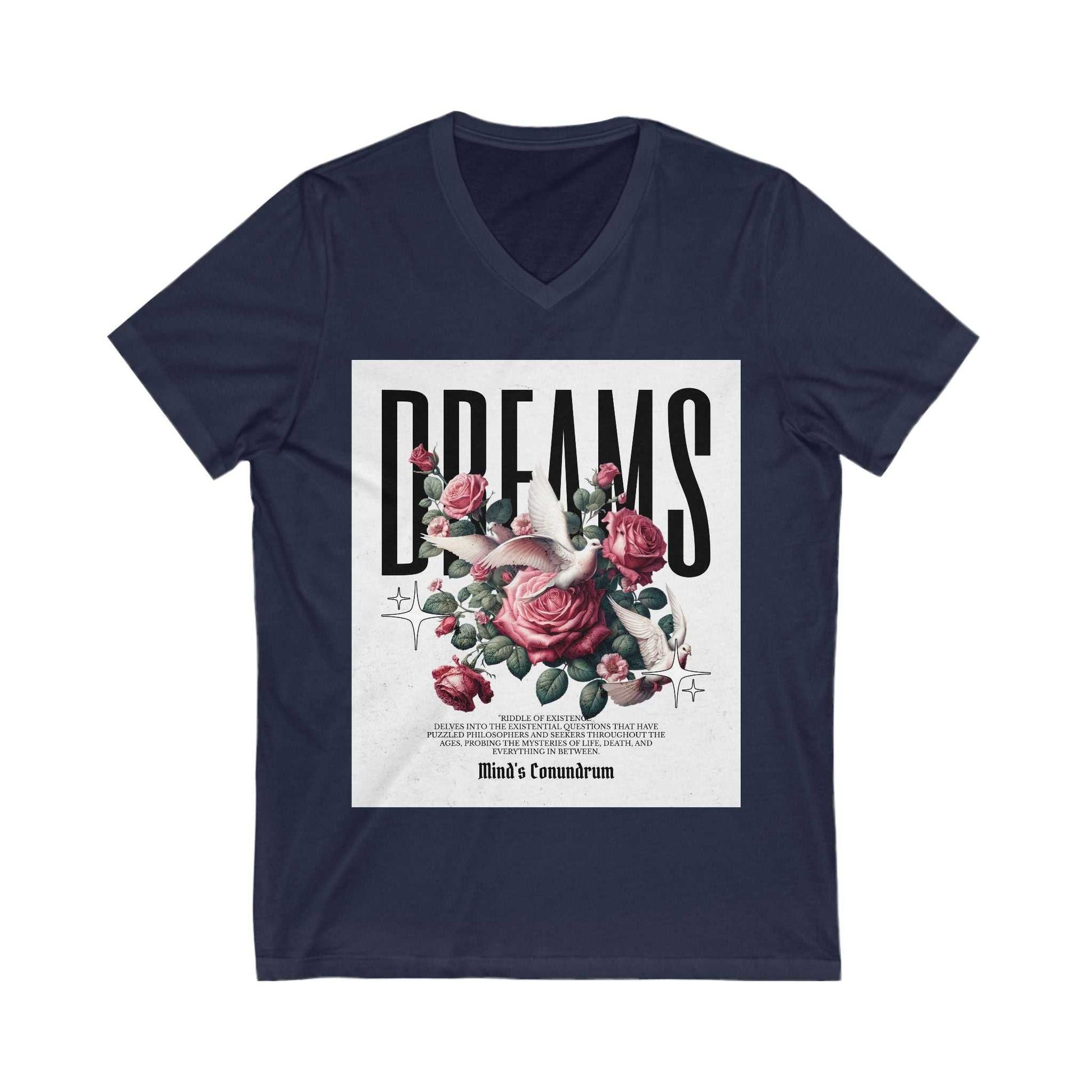 Dreams Floral V-Neck Tee for Women