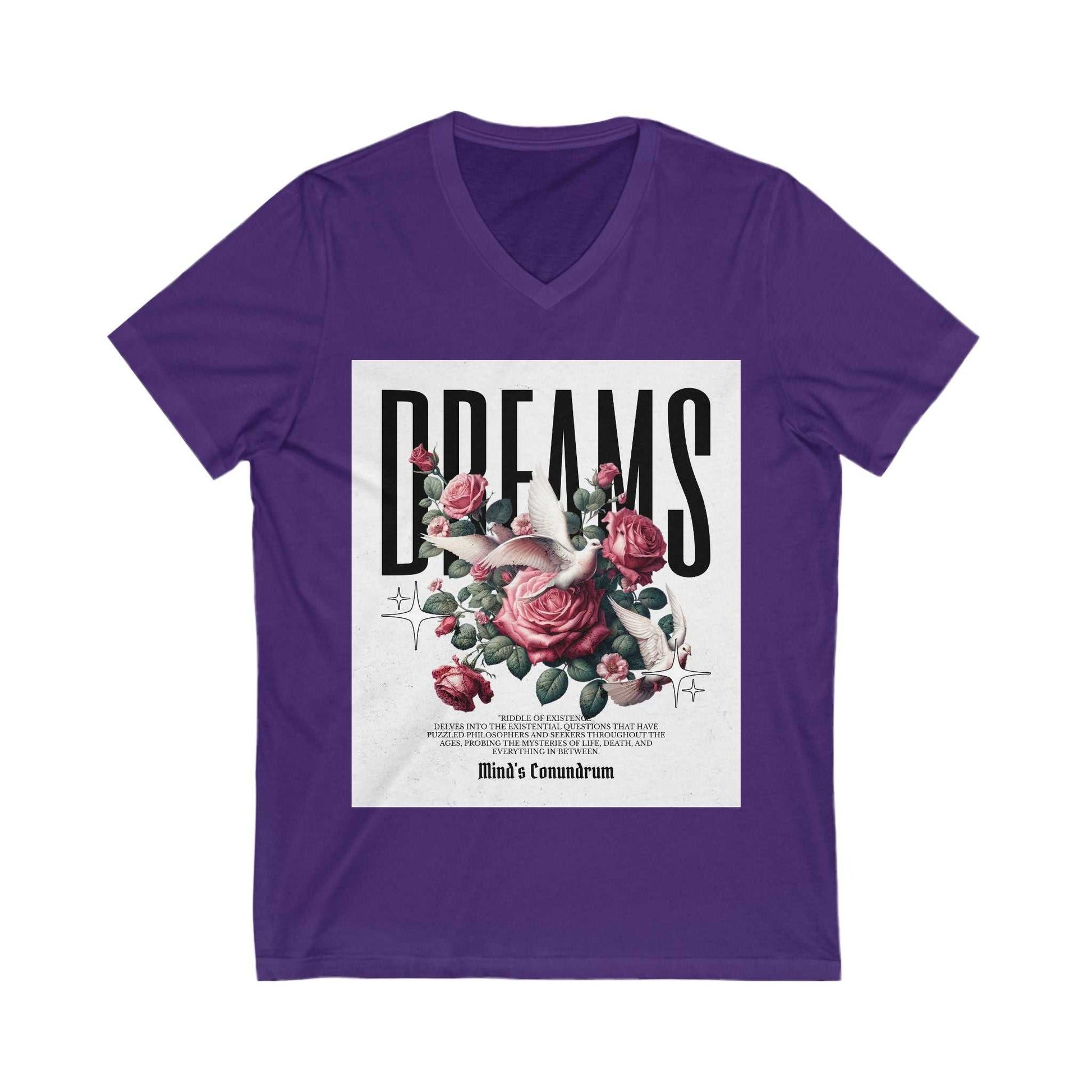 Dreams Floral V-Neck Tee for Women
