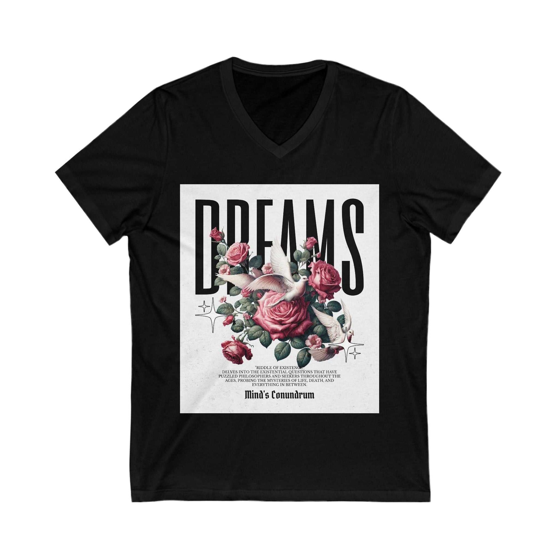 Dreams Floral V-Neck Tee for Women