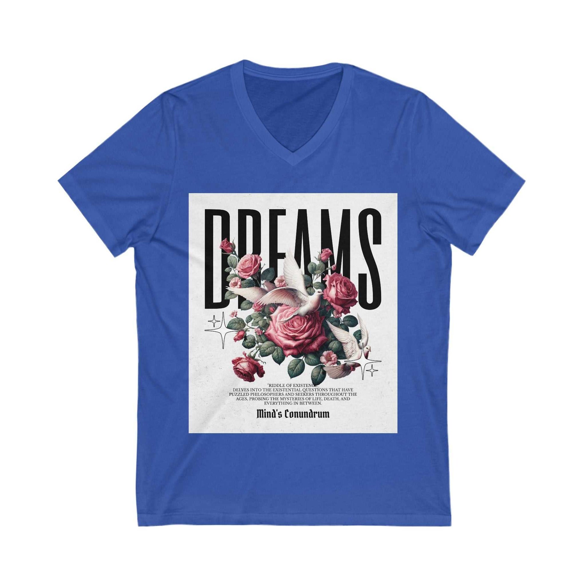 Dreams Floral V-Neck Tee for Women