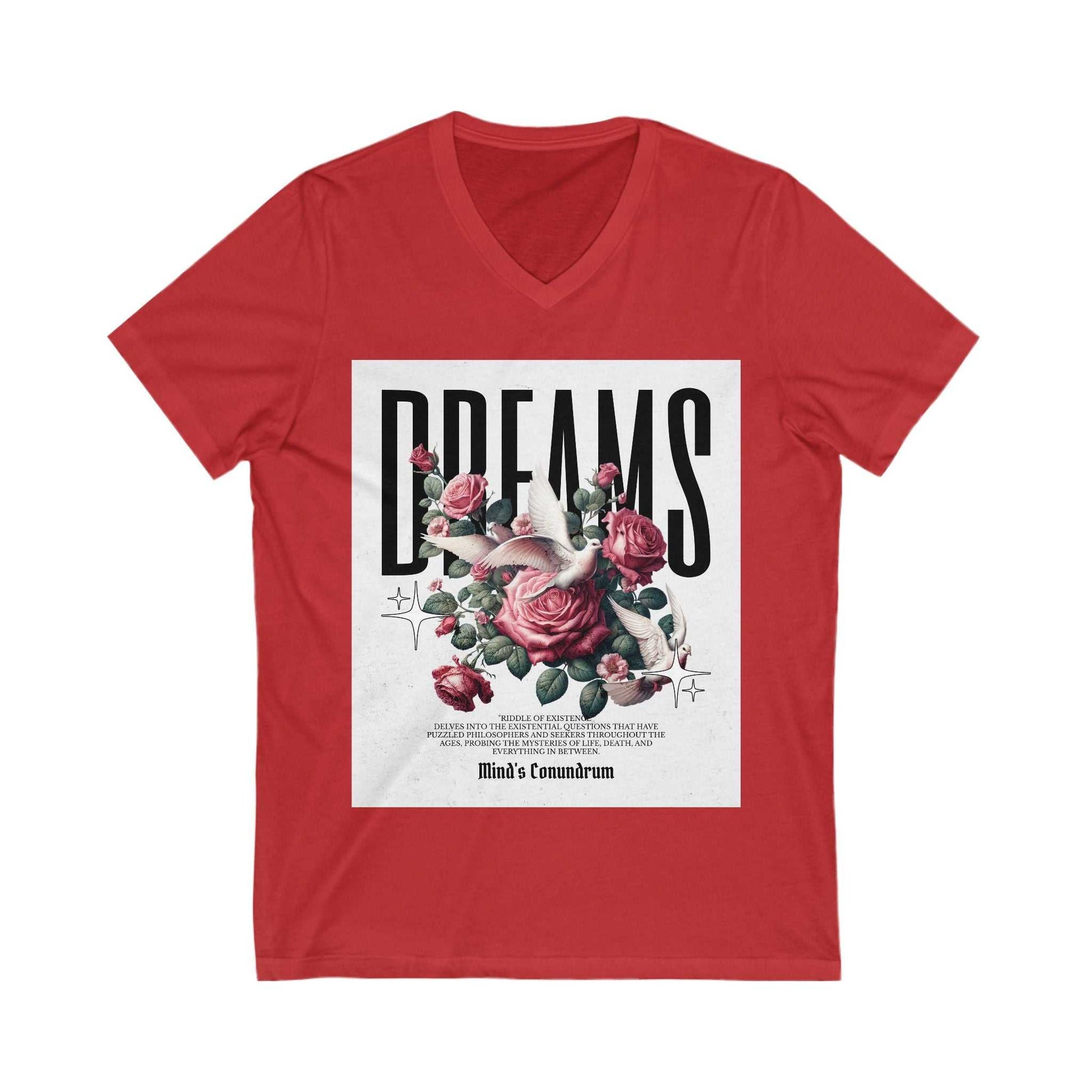 Dreams Floral V-Neck Tee for Women