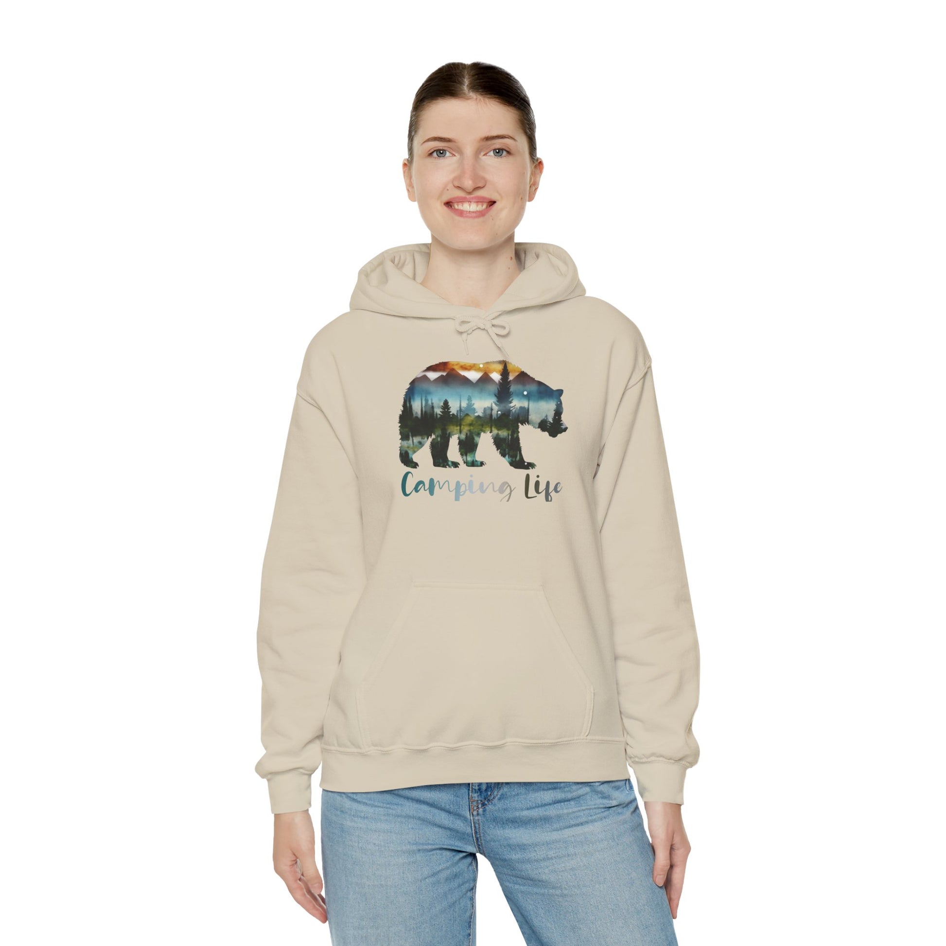 Camping Life Bear Hoodie