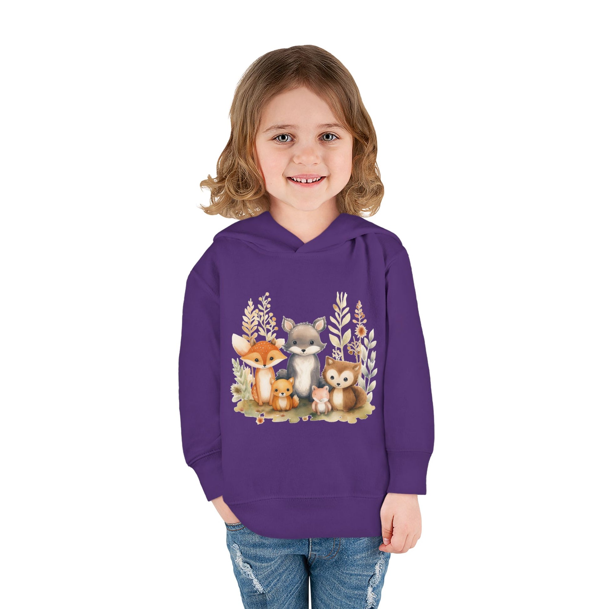 Whimsical Animal Toddler Hoodie
