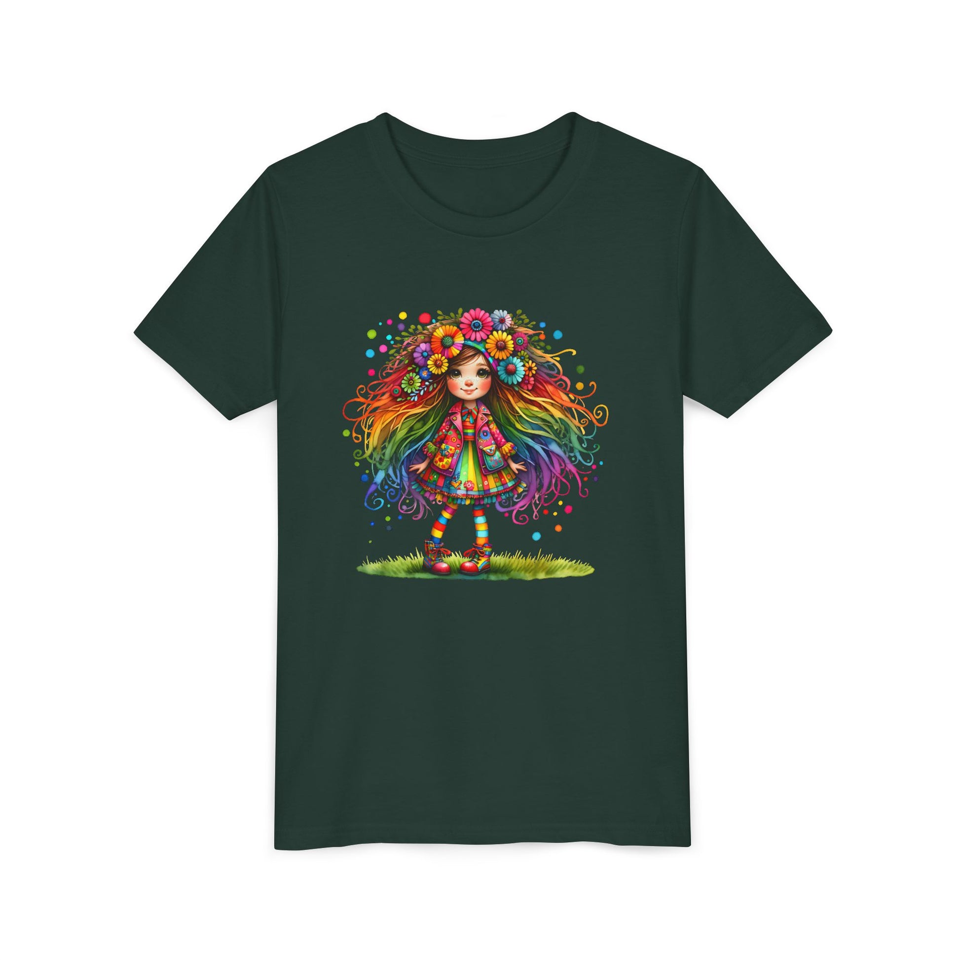 Whimsical Flower Child Youth Tee