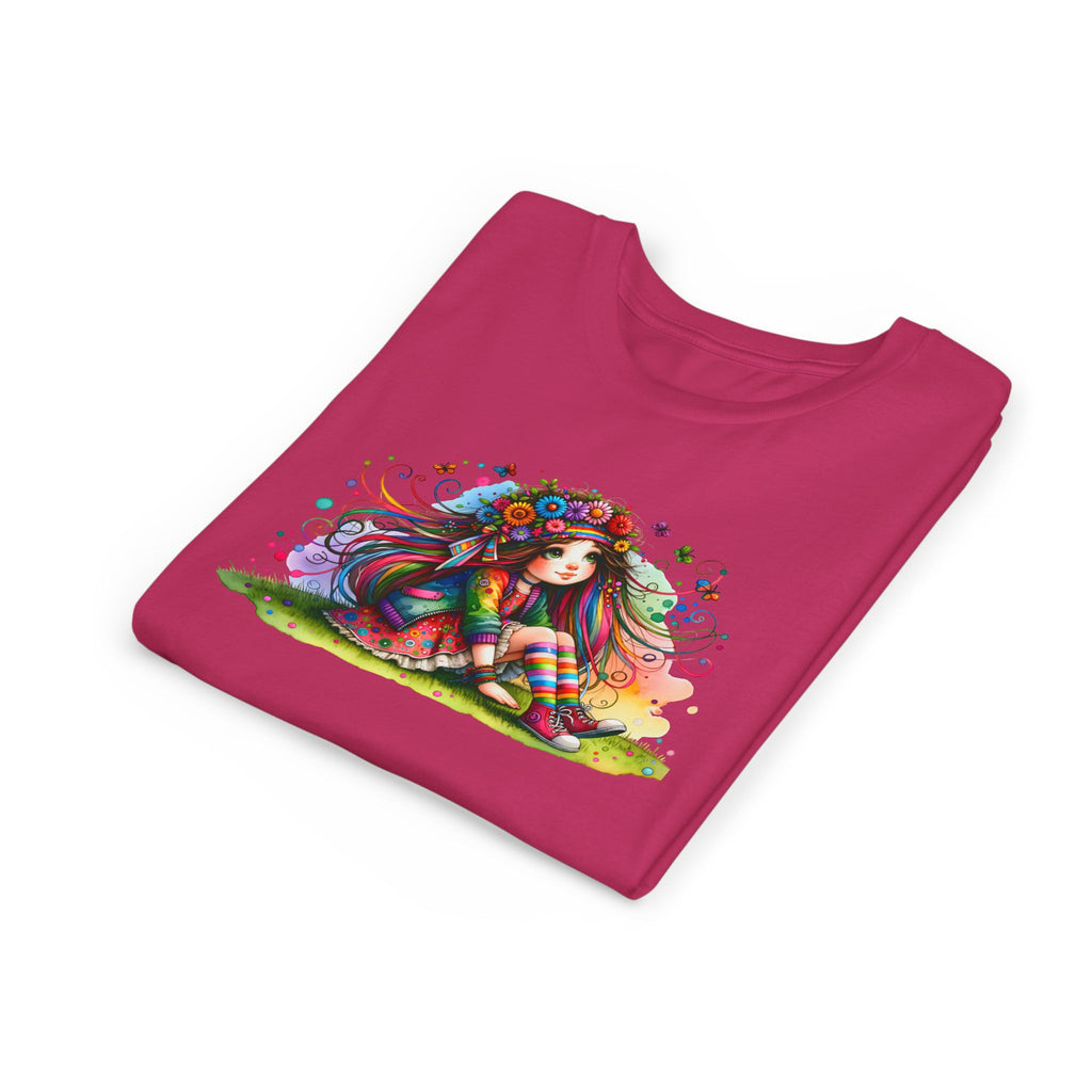 Whimsical Floral Girl Youth Tee