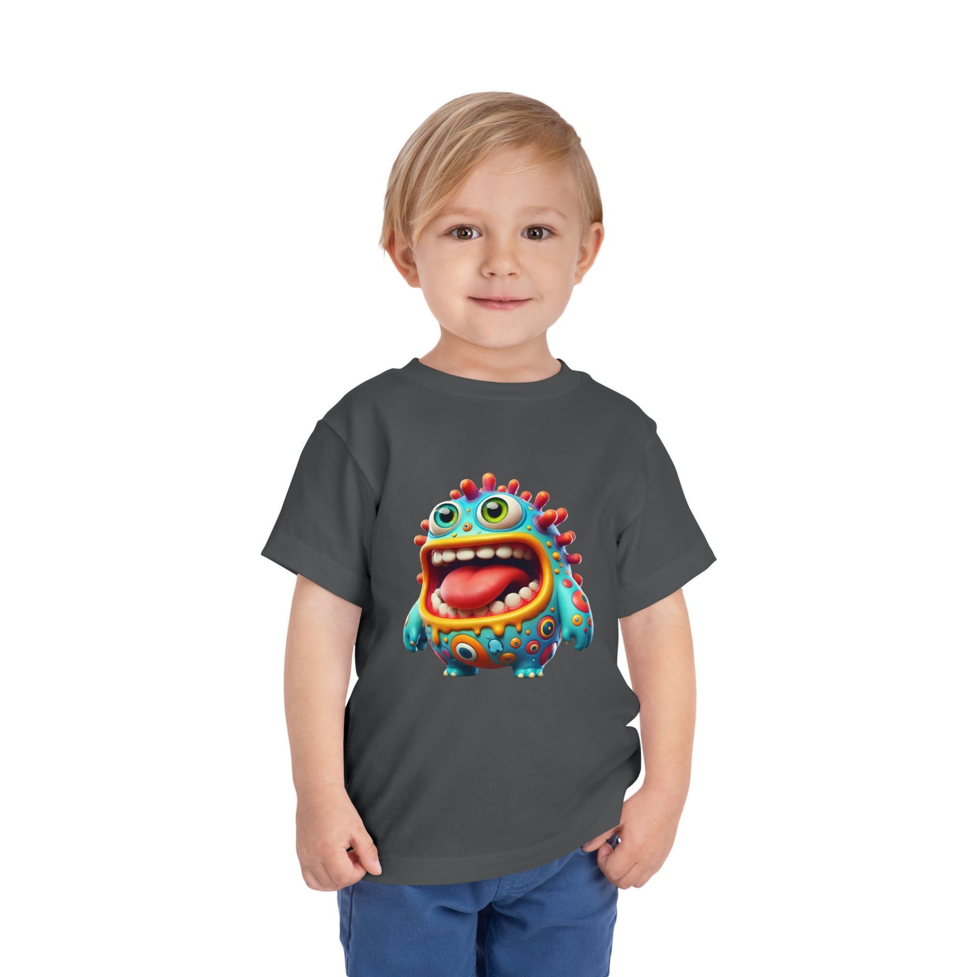 Colorful Toddler Tee with Fun Monster Design