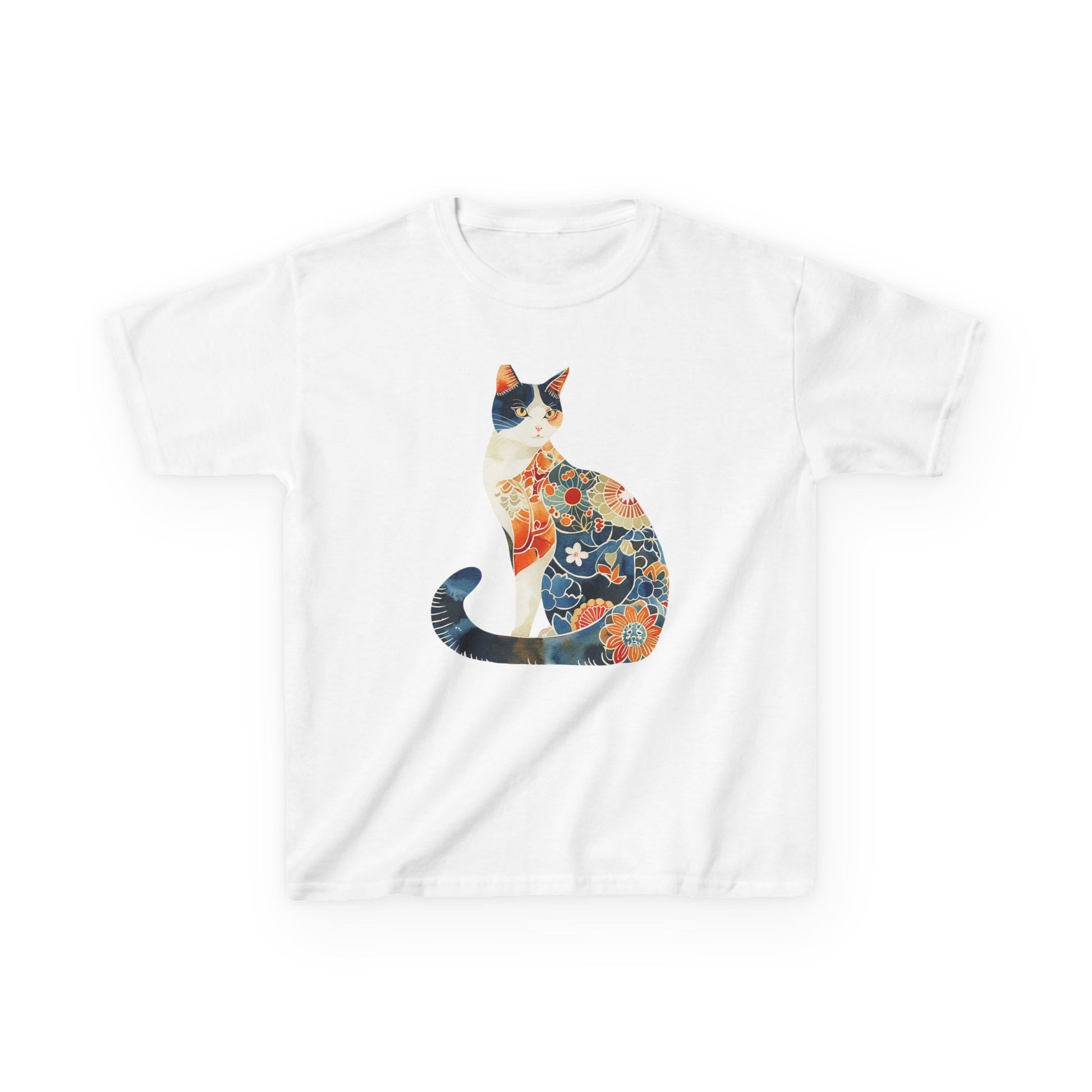 Colorful Cat Kids Cotton Tee