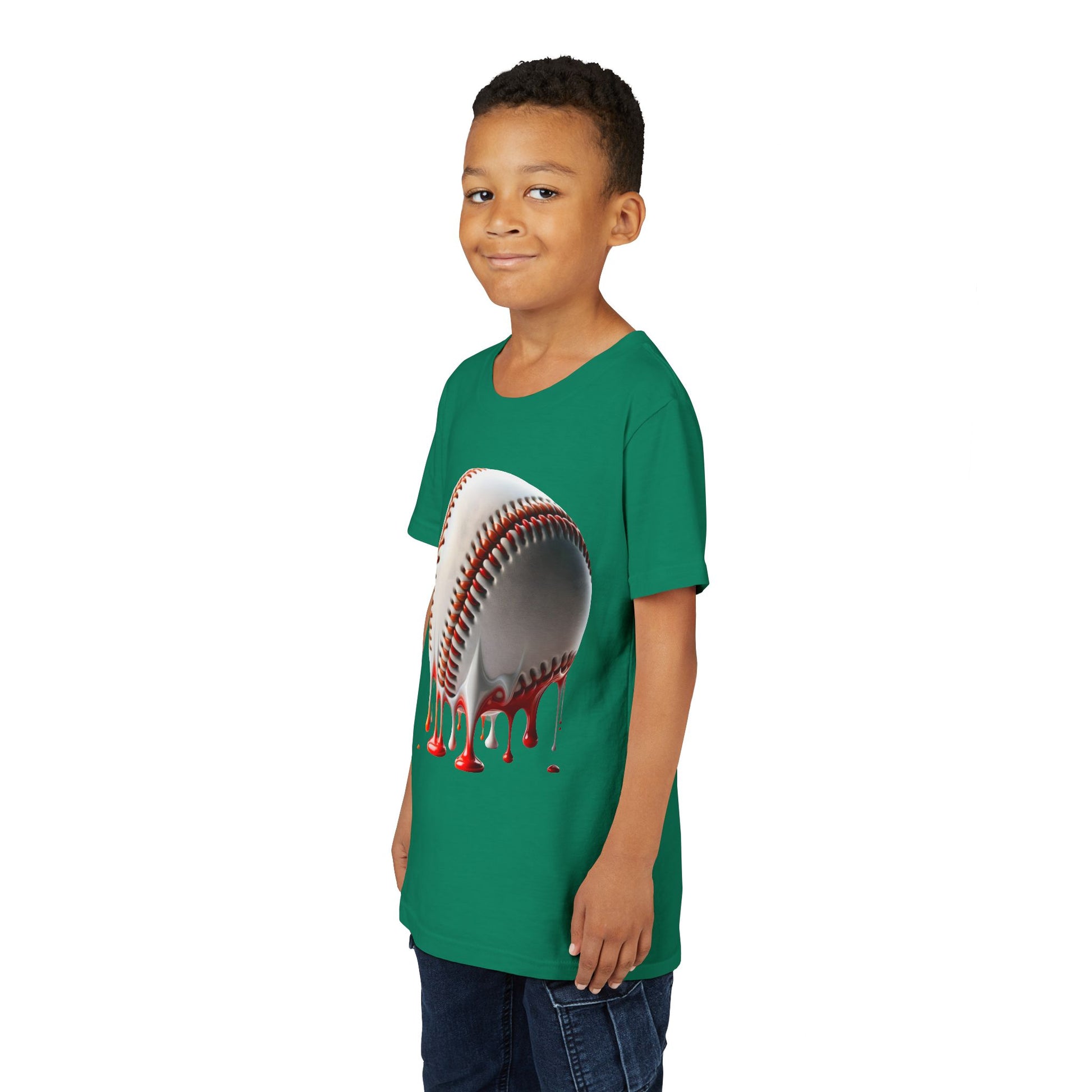 Youth Baseball Inspired Dripping Tee