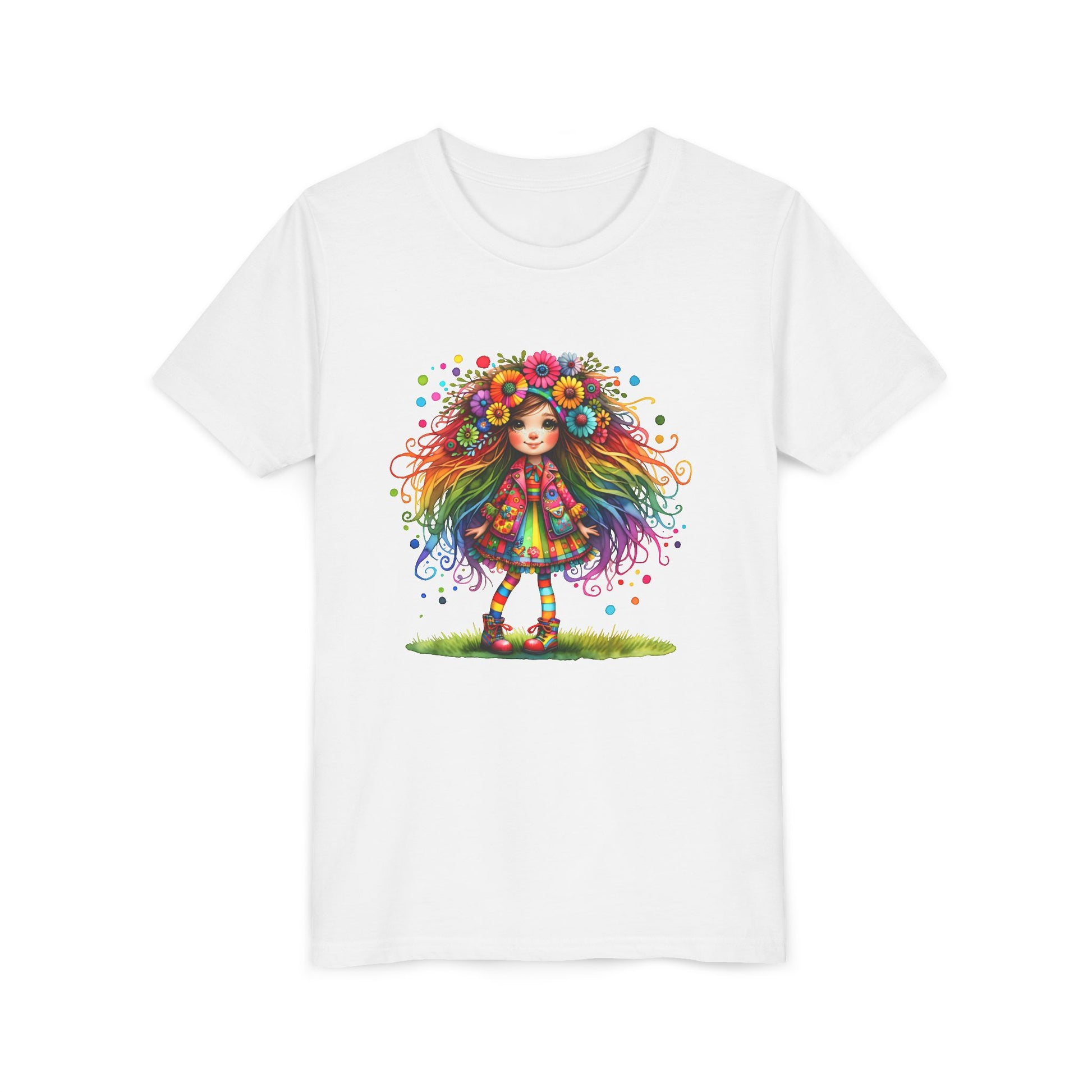 Whimsical Flower Child Youth Tee
