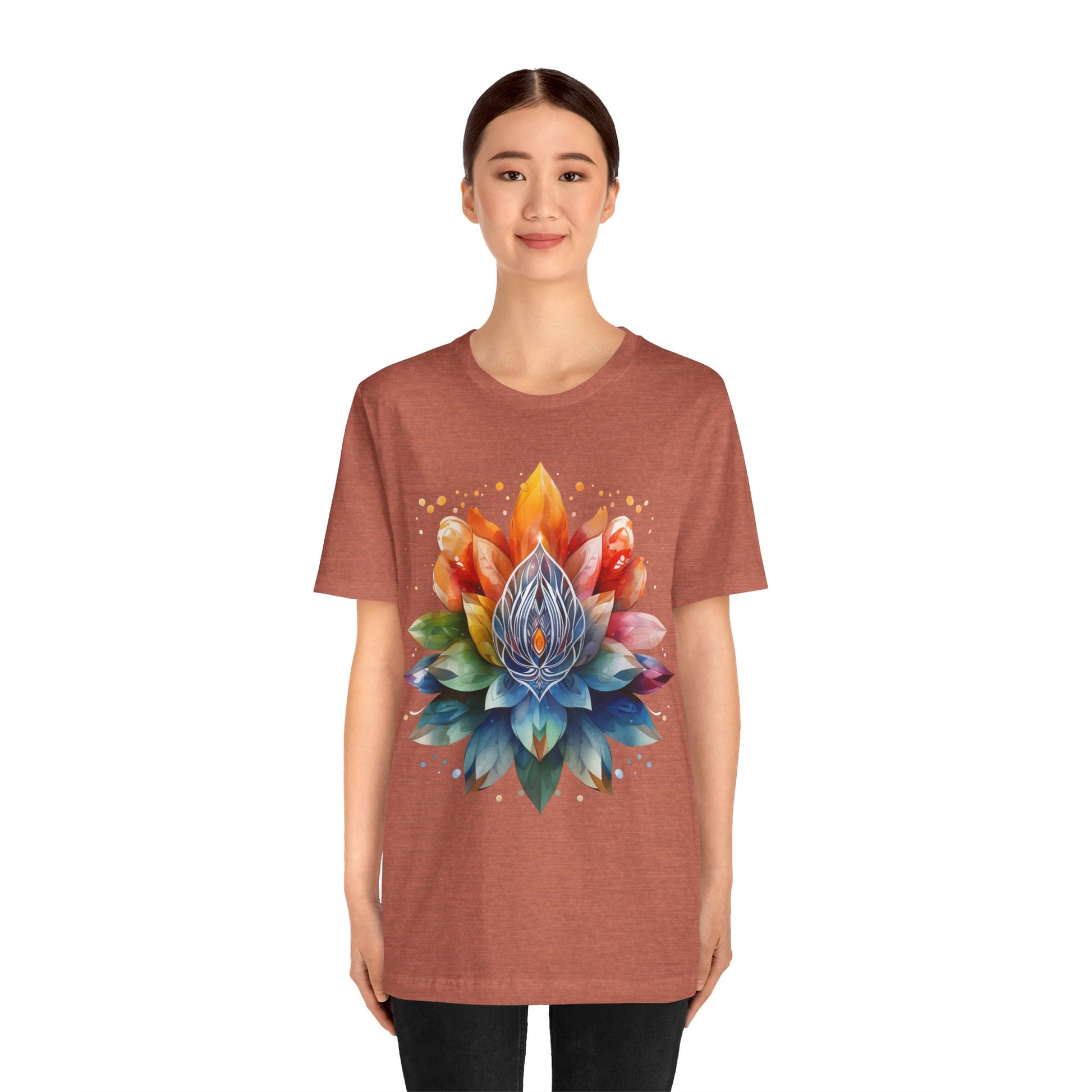 Colorful Lotus Flower T-Shirt
