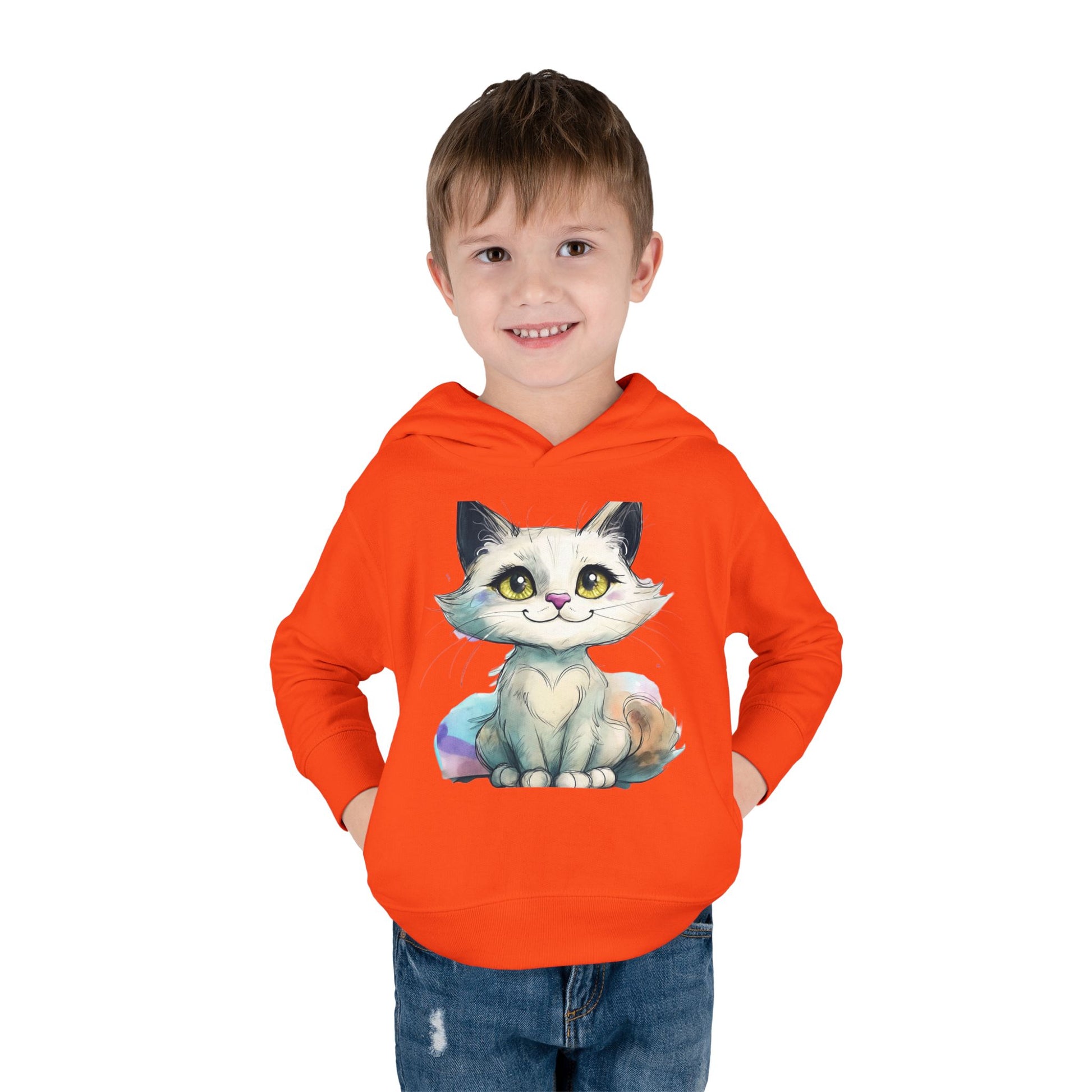Cute Cat Toddler Hoodie