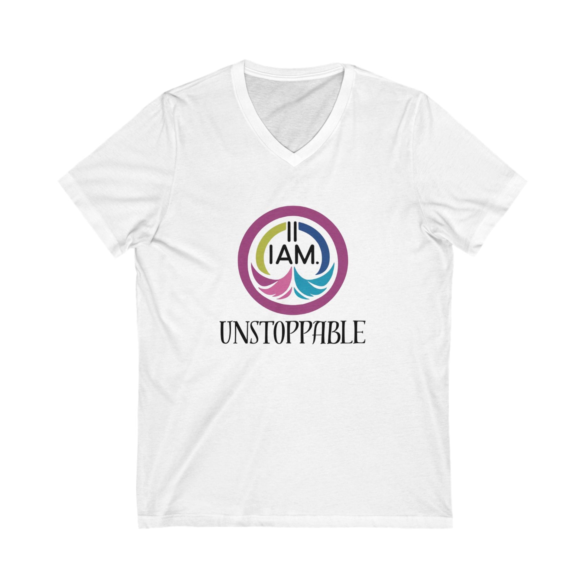 Unstoppable V-Neck Tee for Empowerment